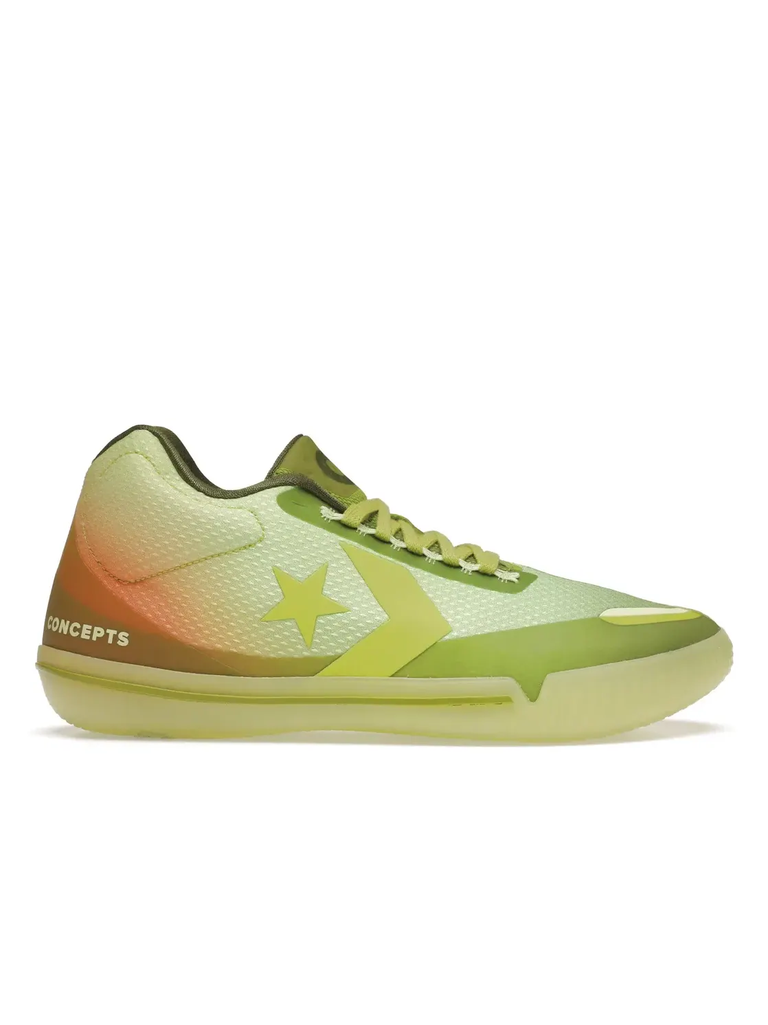 Мужские кроссовки с принтом пламени Converse All Star BB Evo — изображение 1 из 4, зеленый зеленый зеленый