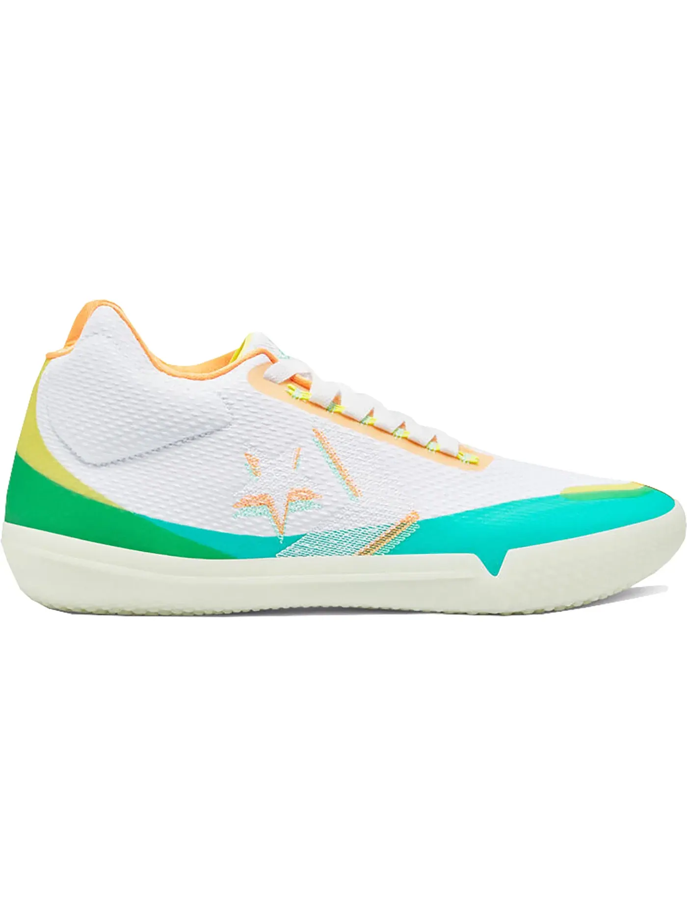 Мужские баскетбольные кроссовки с кроссовками All Star BB Evo Converse — изображение 1 из 1, белый/зеленый-желтый