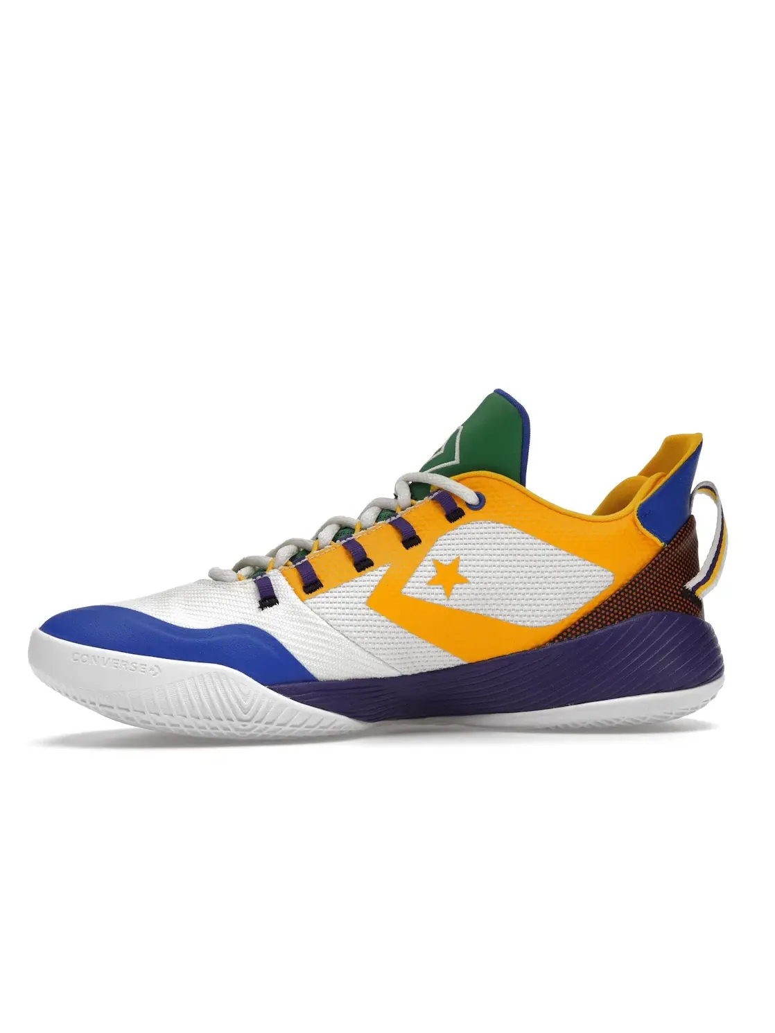 Мужские кроссовки для баскетбола Converse All Star BB Shift Ox, Egret/Bold Mandarin/Amarillo — изображение 3 из 4