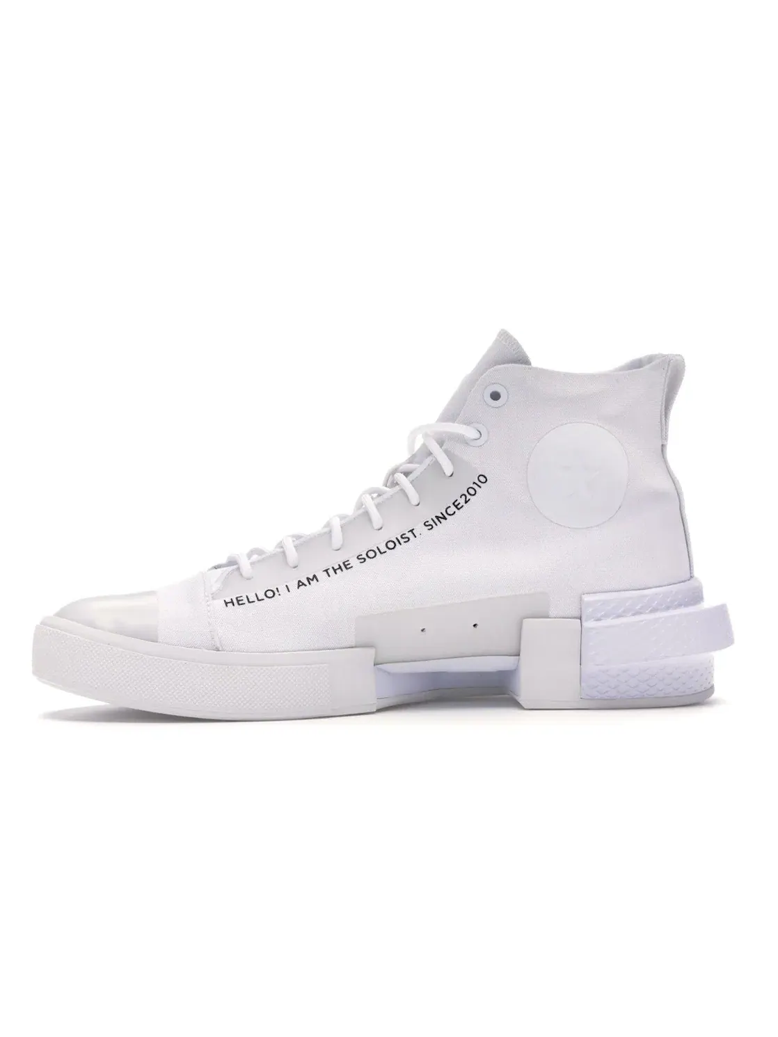 Мужские кроссовки с уникальной системой шнуровки Converse All Star Disrupt CX Hi The Soloist — изображение 3 из 4, белый