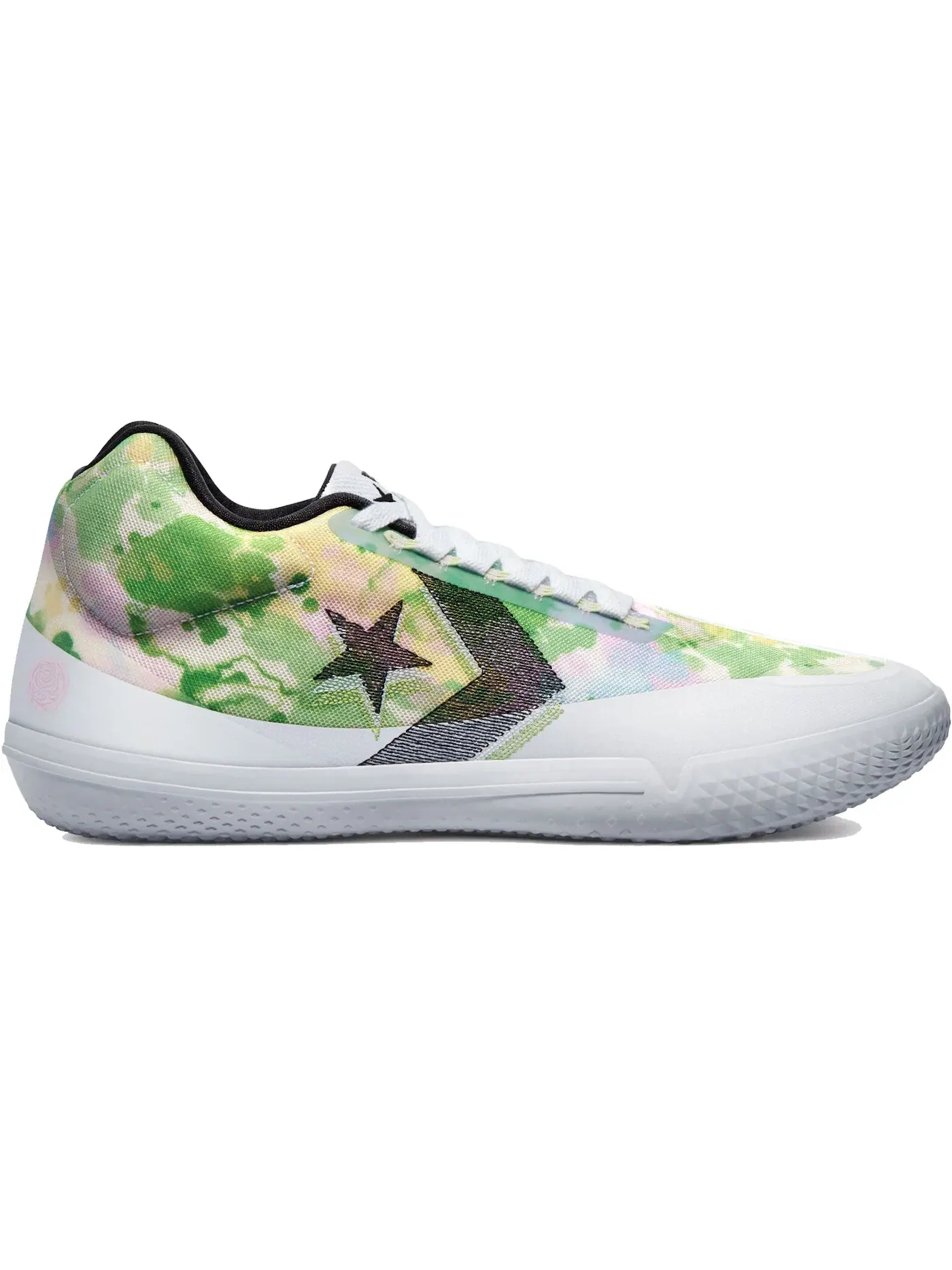 Мужские кроссовки для баскетбола Converse All Star Pro BB Low — изображение 1 из 1, белый/розовый/зеленый
