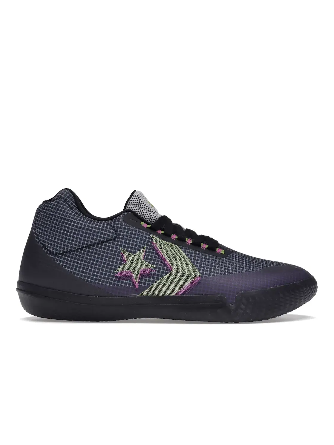 Мужские кроссовки с амортизацией Converse All Star Pro BB Low — изображение 1 из 4, черный/белый/фиолетовый