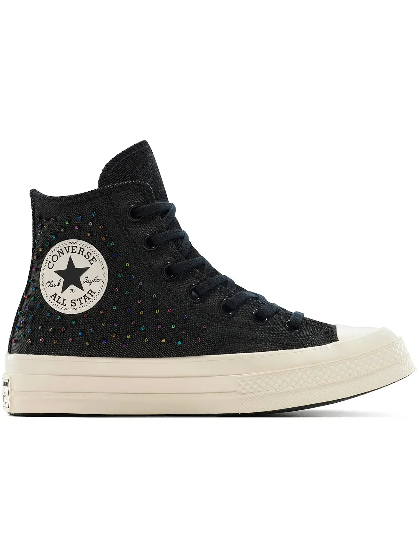 Мужские кроссовки с принтом Converse Chuck 70 Hi — изображение 1 из 2, черный//черный