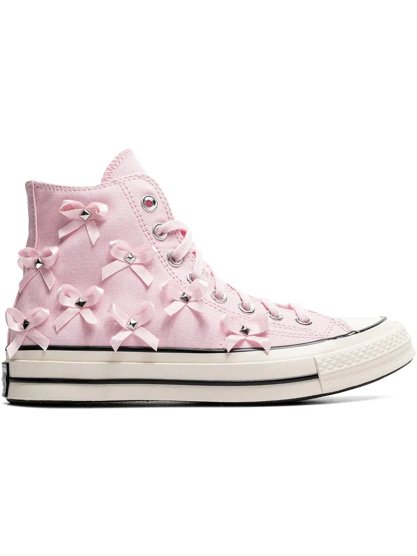 Женские кеды с шипами Converse Chuck 70 Hi — изображение 1 из 2, розовый//черный