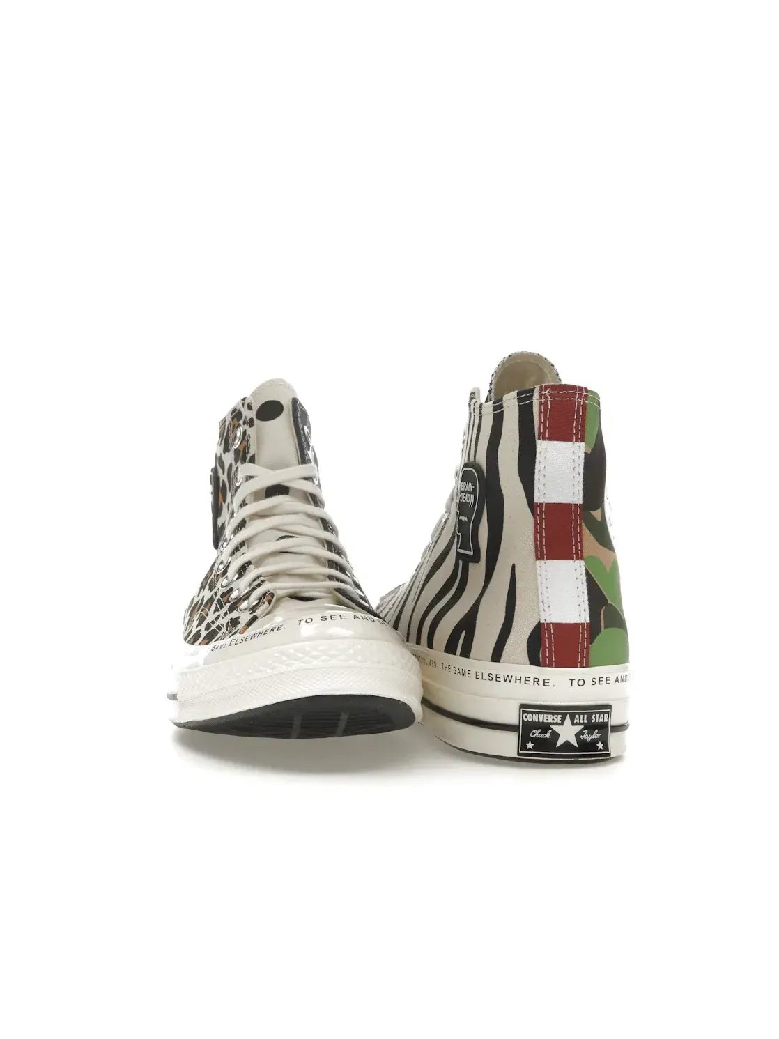 Мужские кроссовки с принтом Converse Chuck Taylor All Star 70 Hi Brain Dead — изображение 3 из 5, белый/черный