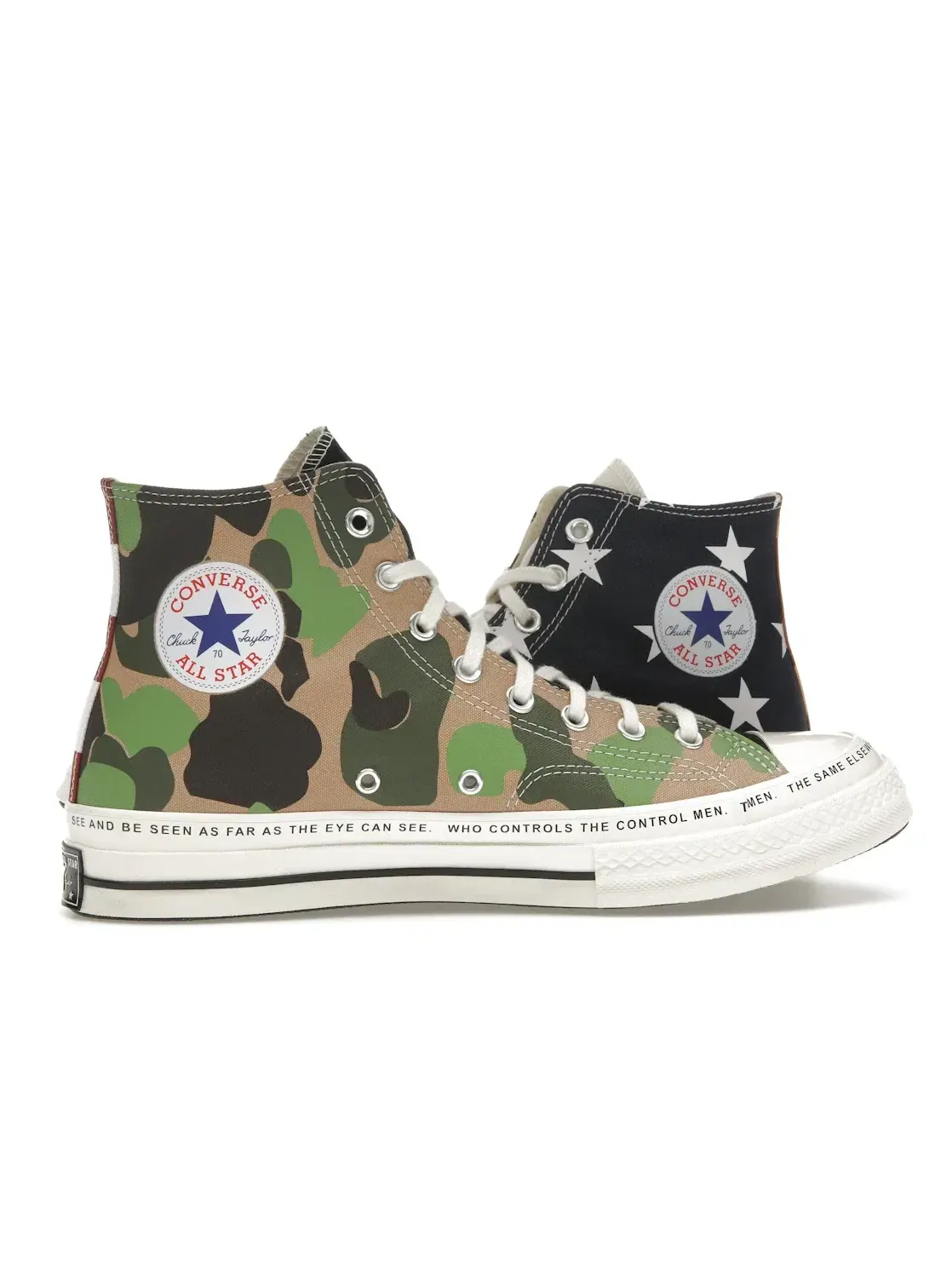 Мужские кроссовки с принтом Converse Chuck Taylor All Star 70 Hi Brain Dead — изображение 4 из 5, белый/черный