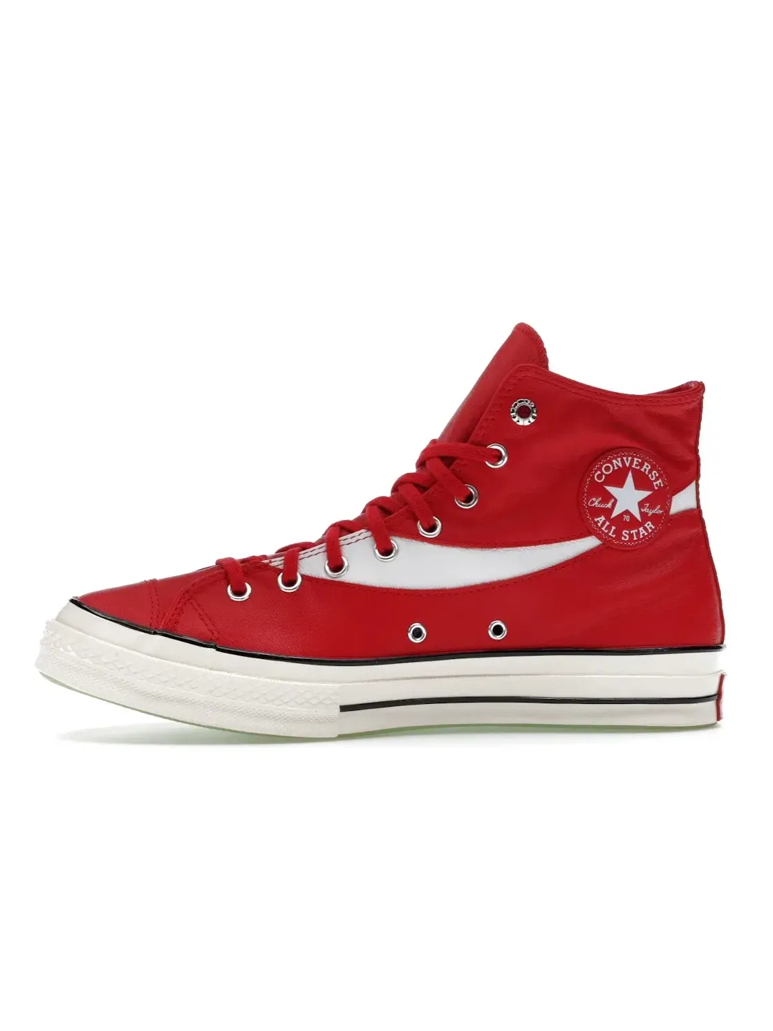 Мужские кроссовки кожаные Converse Chuck 70 Hi — изображение 4 из 5, красный//черный