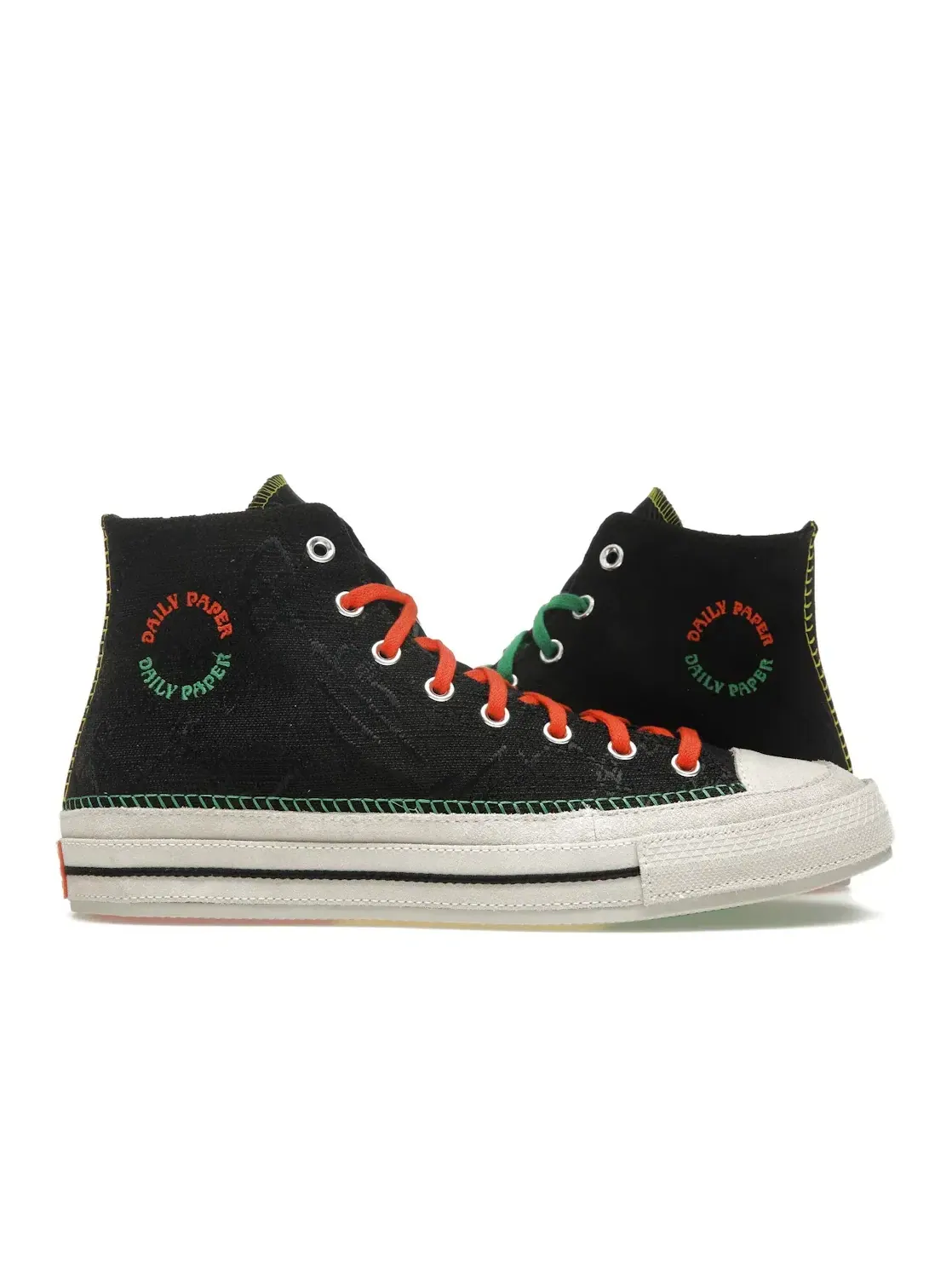 Мужские кроссовки Lifestyle Converse Chuck 70 Hi Daily Paper Pan-African — изображение 1 из 5, черный//мульти