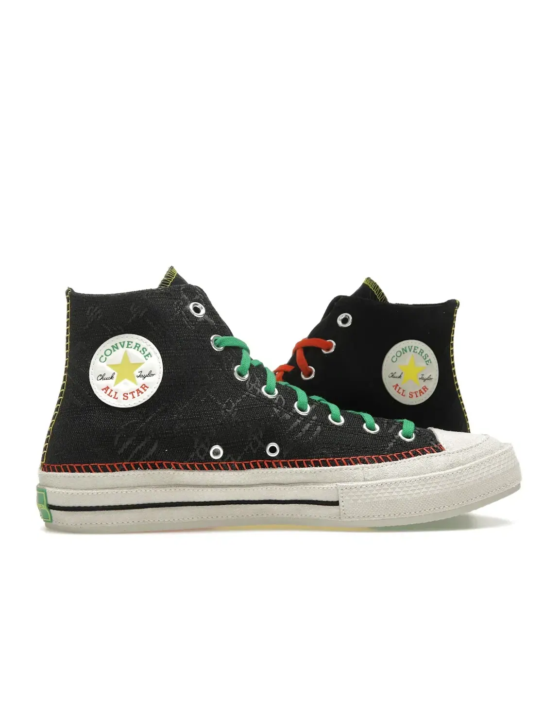 Мужские кроссовки Lifestyle Converse Chuck 70 Hi Daily Paper Pan-African — изображение 4 из 5, черный//мульти