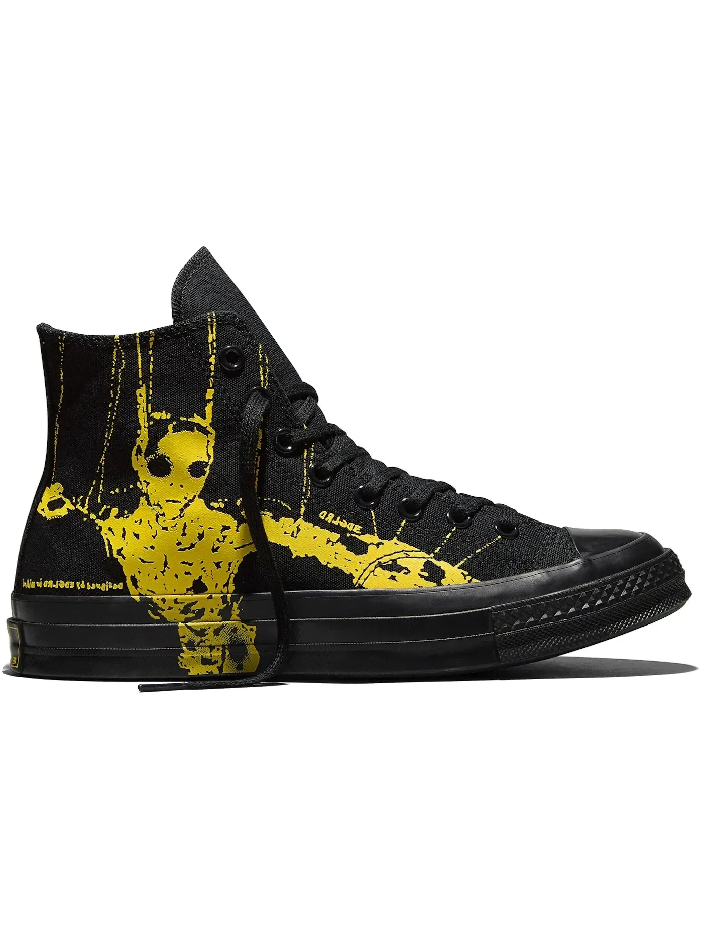 Мужские кроссовки lifestyle Converse Chuck 70 Hi EDGLRD Black Yellow — изображение 1 из 2, черный/желтый/черный