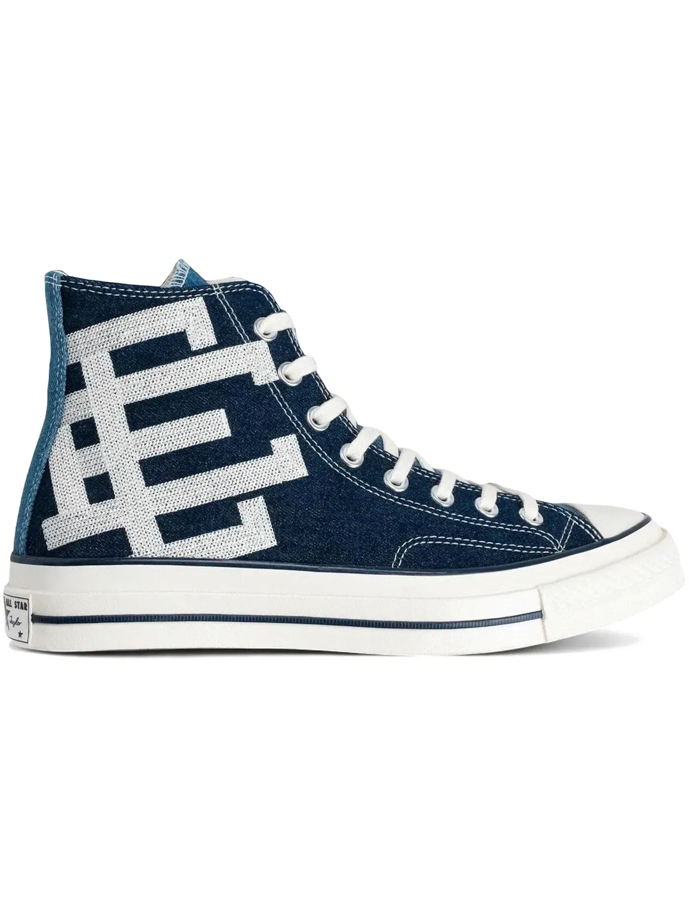 Мужские кроссовки с джинсовым верхом Converse Chuck 70 Hi Eric Emanuel — изображение 1 из 2, темно-синий/синий