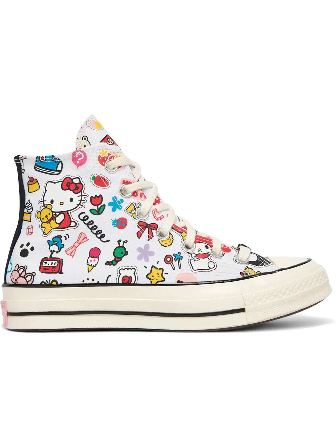 Мужские кроссовки повседневные Converse Chuck 70 Hi — изображение 1 из 2, белый/розовый/зеленый