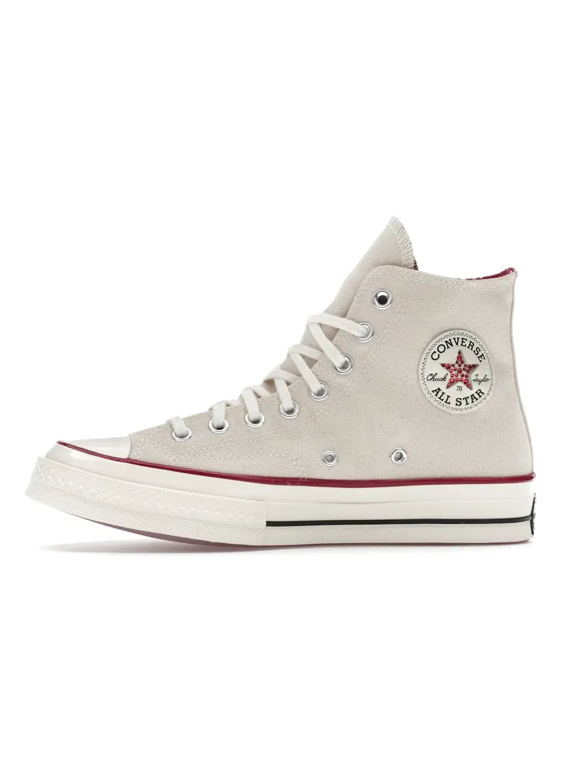 Мужские кроссовки с принтом Converse Chuck 70 Hi Hello Kitty Swarovski Egret — изображение 4 из 5, черный