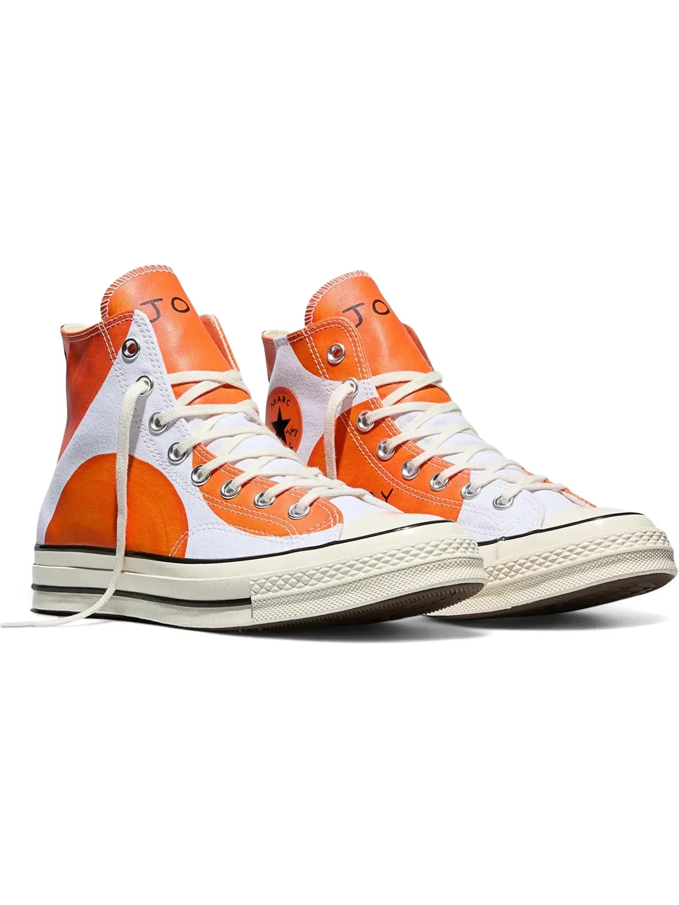 Мужские кроссовки с высоким верхом Converse Chuck 70 Hi — изображение 1 из 2, белый/черный/оранжевый