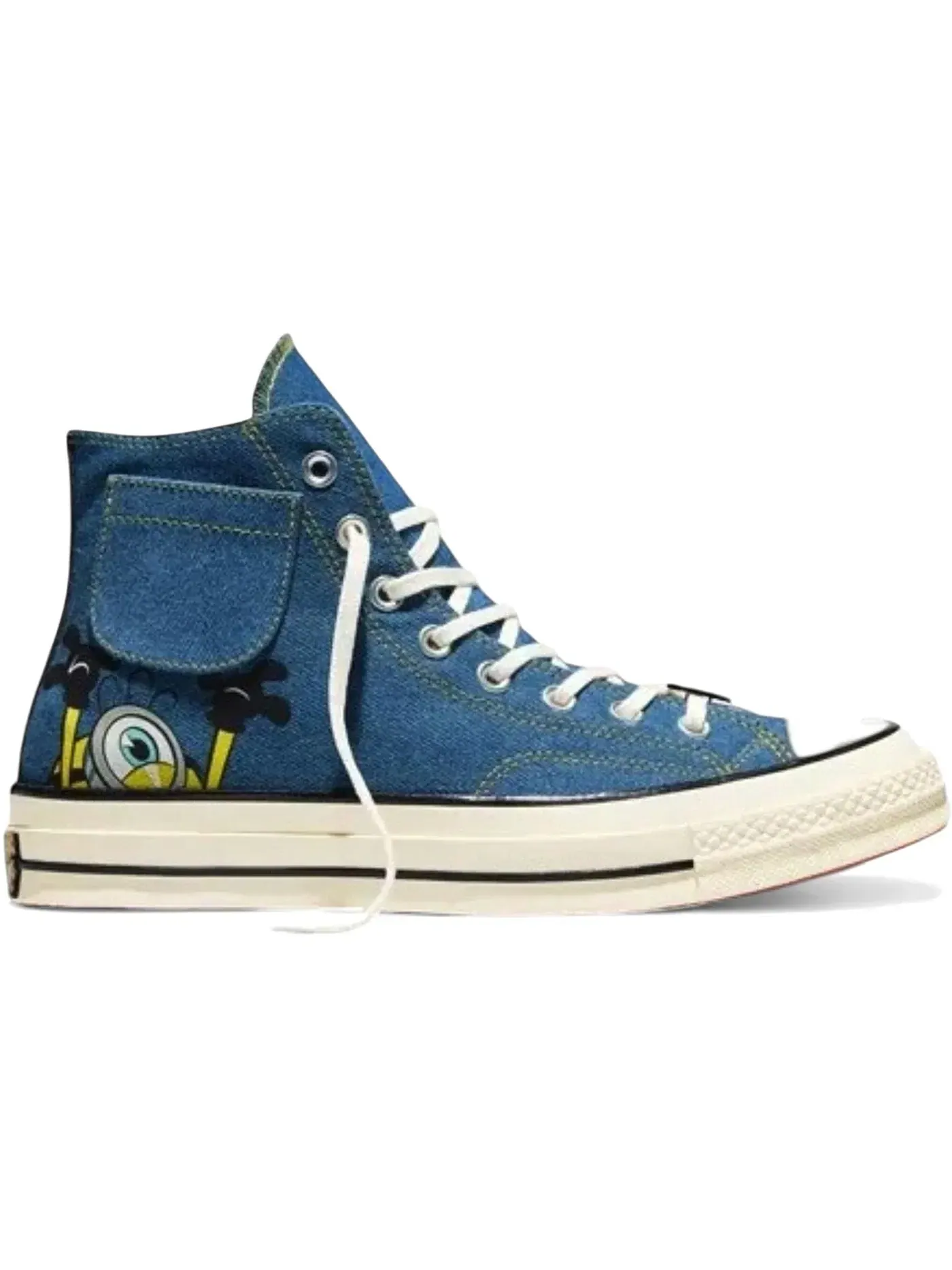Мужские кроссовки с принтом Converse Chuck 70 Hi Minions — изображение 1 из 2, синий