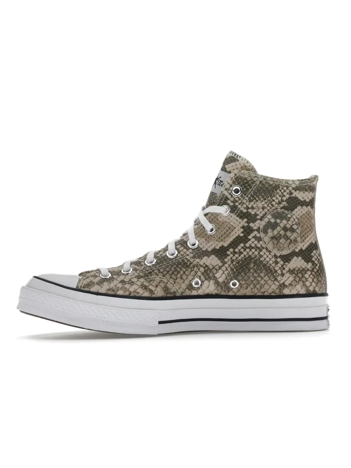 Мужские кроссовки с принтом Converse Chuck Taylor All Star 70 Hi Stussy — изображение 4 из 5, серый/черный