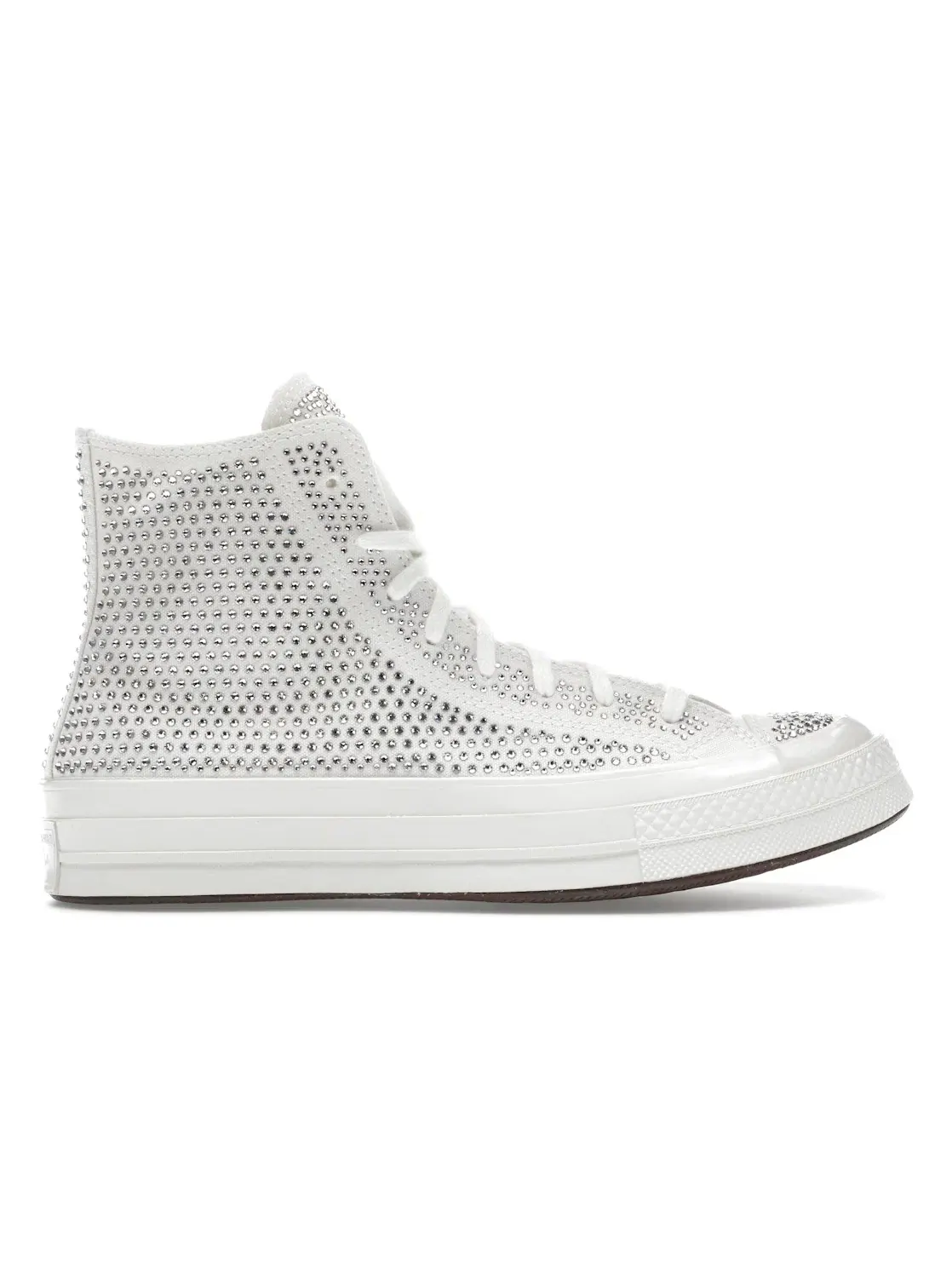 Мужские кроссовки с кристаллами Swarovski Converse Chuck 70 Hi — изображение 1 из 5, белый/белый