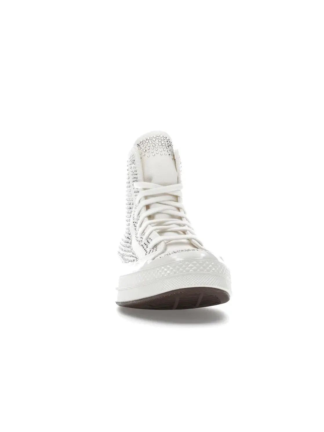Мужские кроссовки с кристаллами Swarovski Converse Chuck 70 Hi — изображение 3 из 5, белый/белый