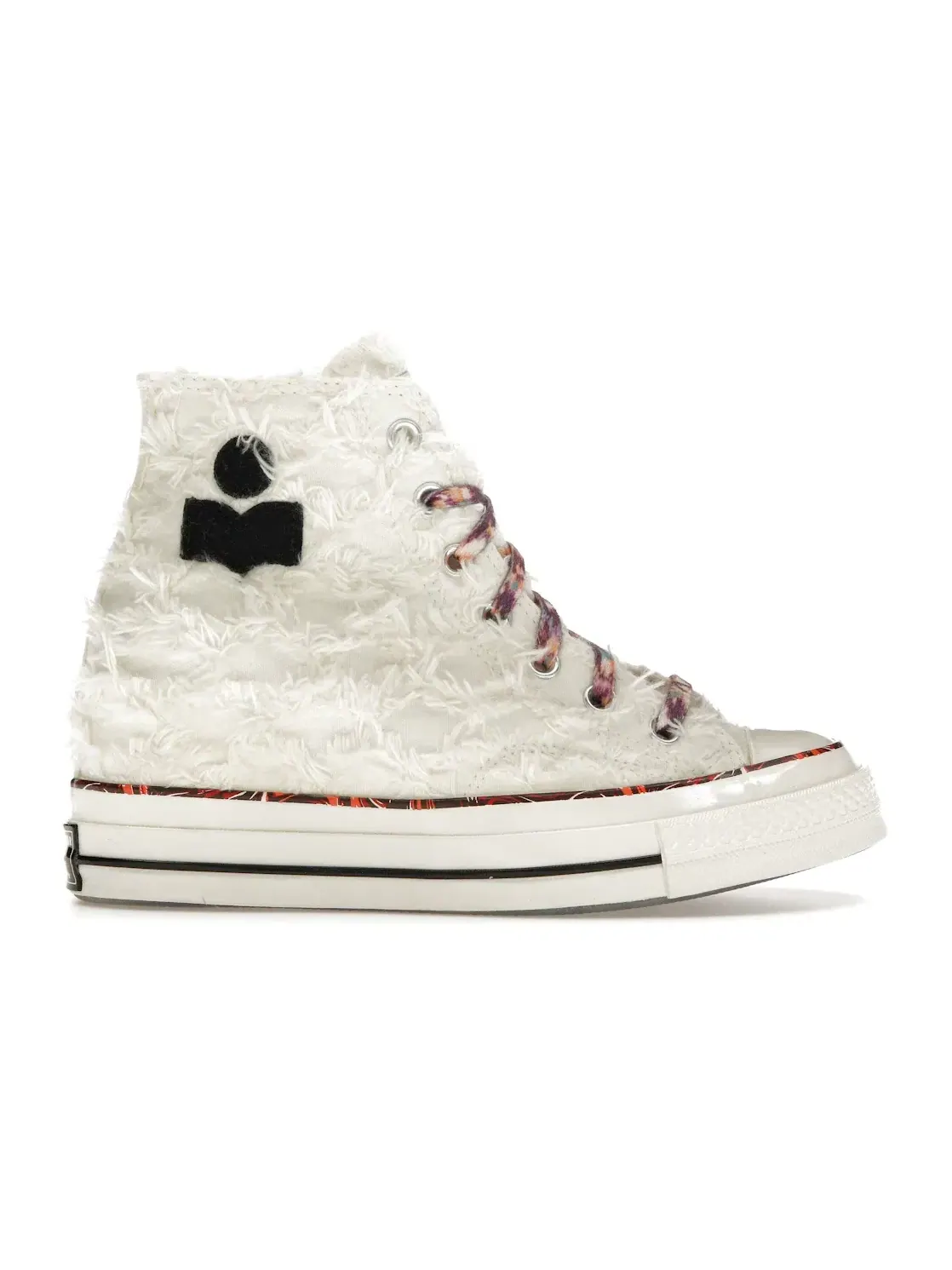 Женские кроссовки с принтом Converse Chuck 70 Internal Wedge Hi Converse — изображение 1 из 5, белый/черный/красный