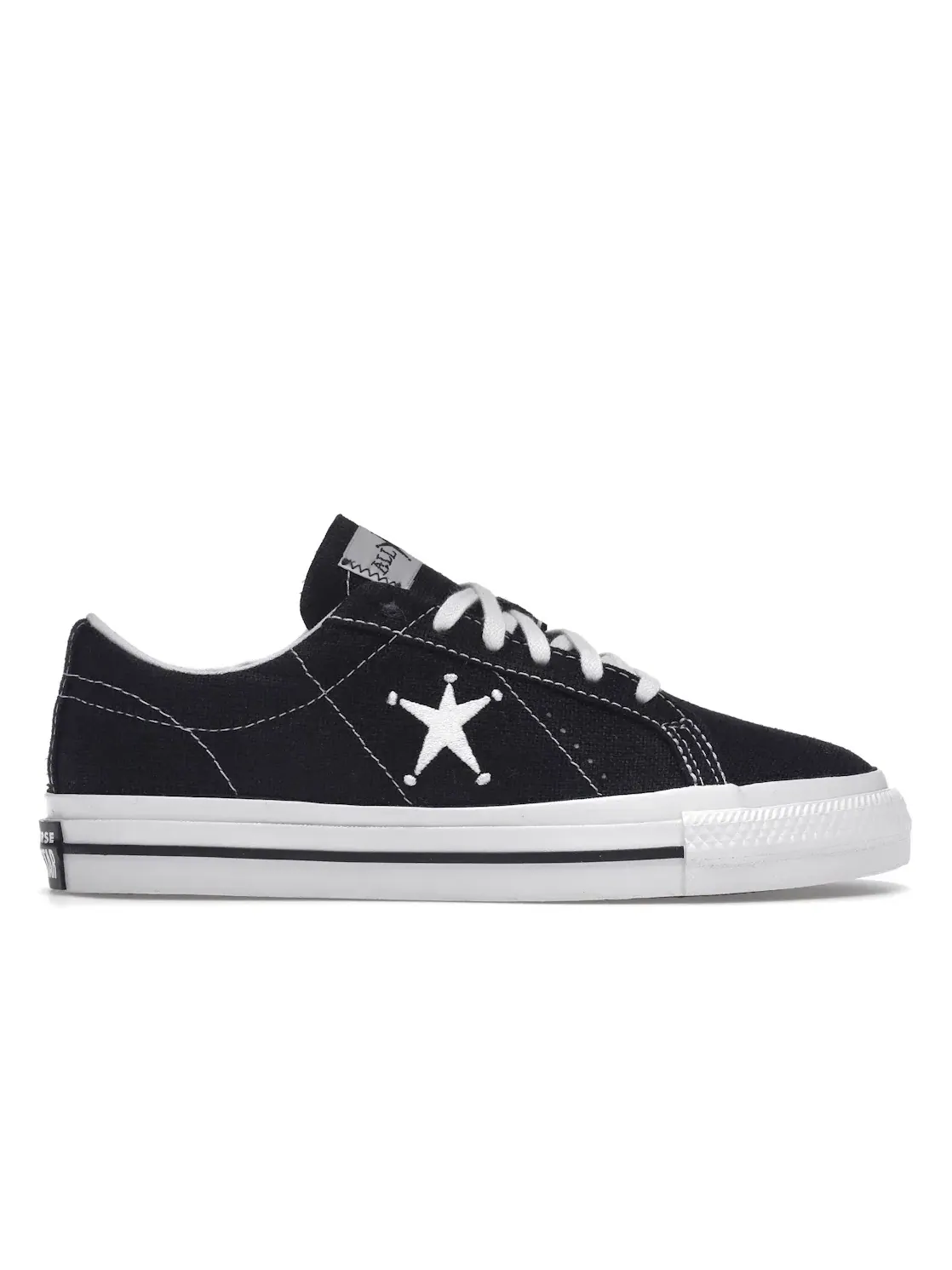 Унисекс-кроссовки с принтом Converse Chuck One Star Ox Converse — изображение 1 из 5, черный/черный/белый