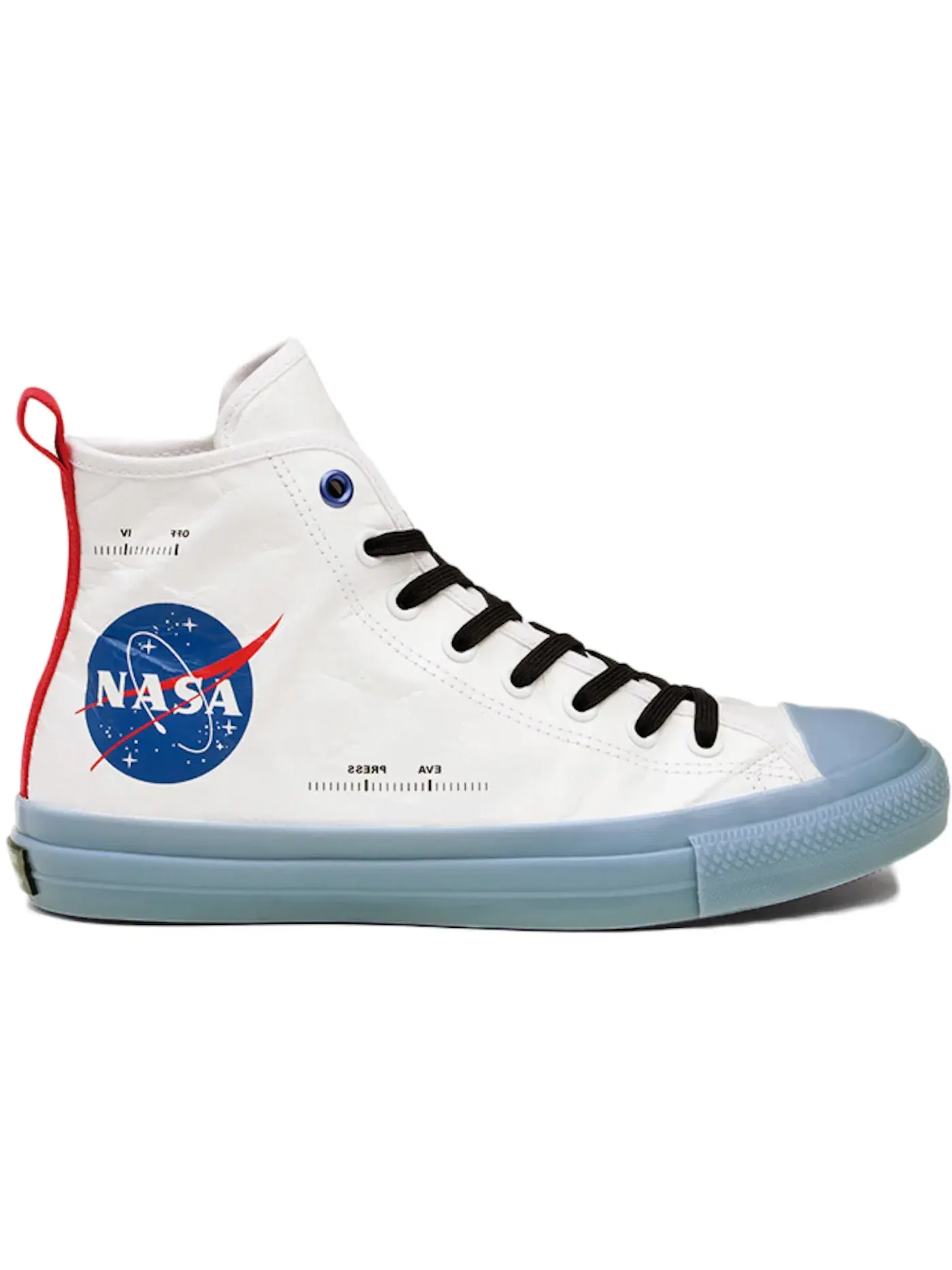 Мужские кроссовки с принтом Converse Chuck Taylor All Star 100 Hi Spacesuit NASA — изображение 1 из 2, белый/синий-красный