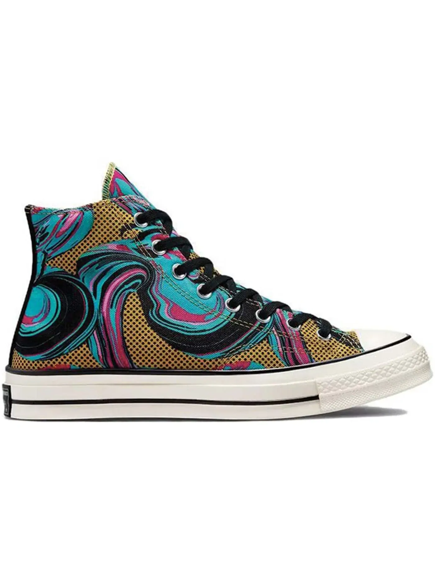 Мужские кроссовки с принтом Converse Chuck Taylor All Star 70 Hi — изображение 1 из 2, желтый