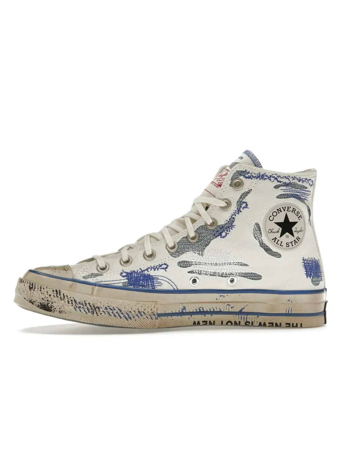 Мужские кроссовки с длинным язычком Converse Chuck Taylor All Star 70 Hi — изображение 4 из 5, белый/синий/синий