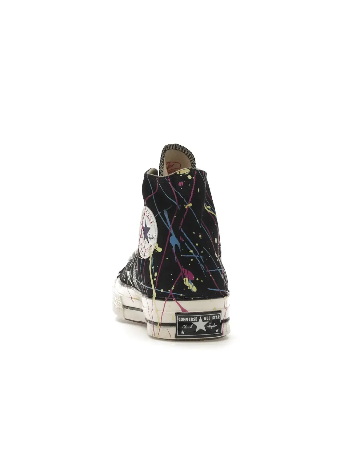 Мужские кроссовки с принтом Converse Chuck Taylor All Star 70 Hi Archive Paint Splatter — изображение 5 из 5, черный
