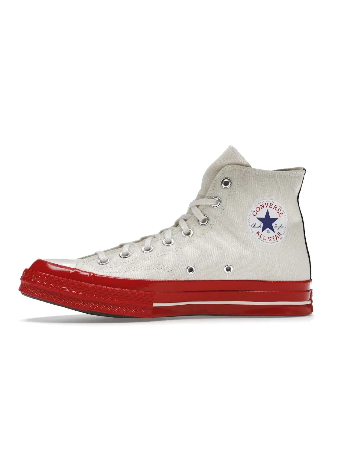 Унисекс кроссовки на красной подошве Converse Chuck Taylor All Star 70 Hi — изображение 4 из 5, красный