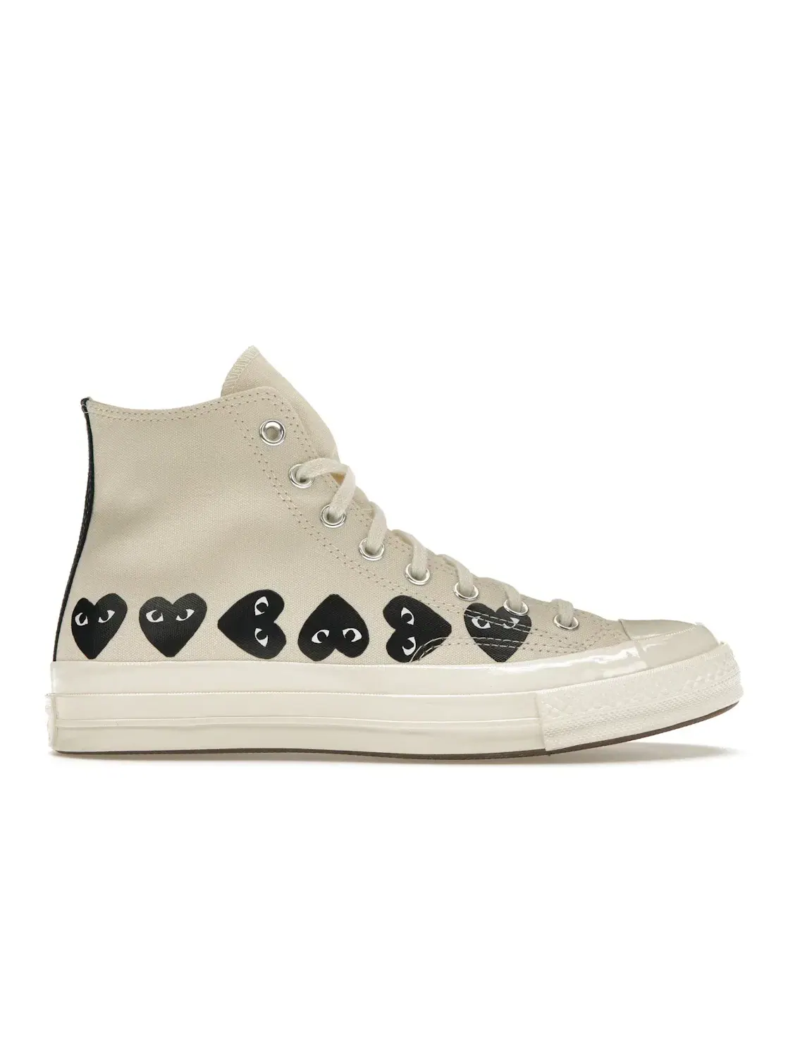Мужские кеды высокие с принтом Converse Chuck Taylor All Star 70 Hi Comme des Garcons PLAY Multi-Heart — изображение 1 из 5