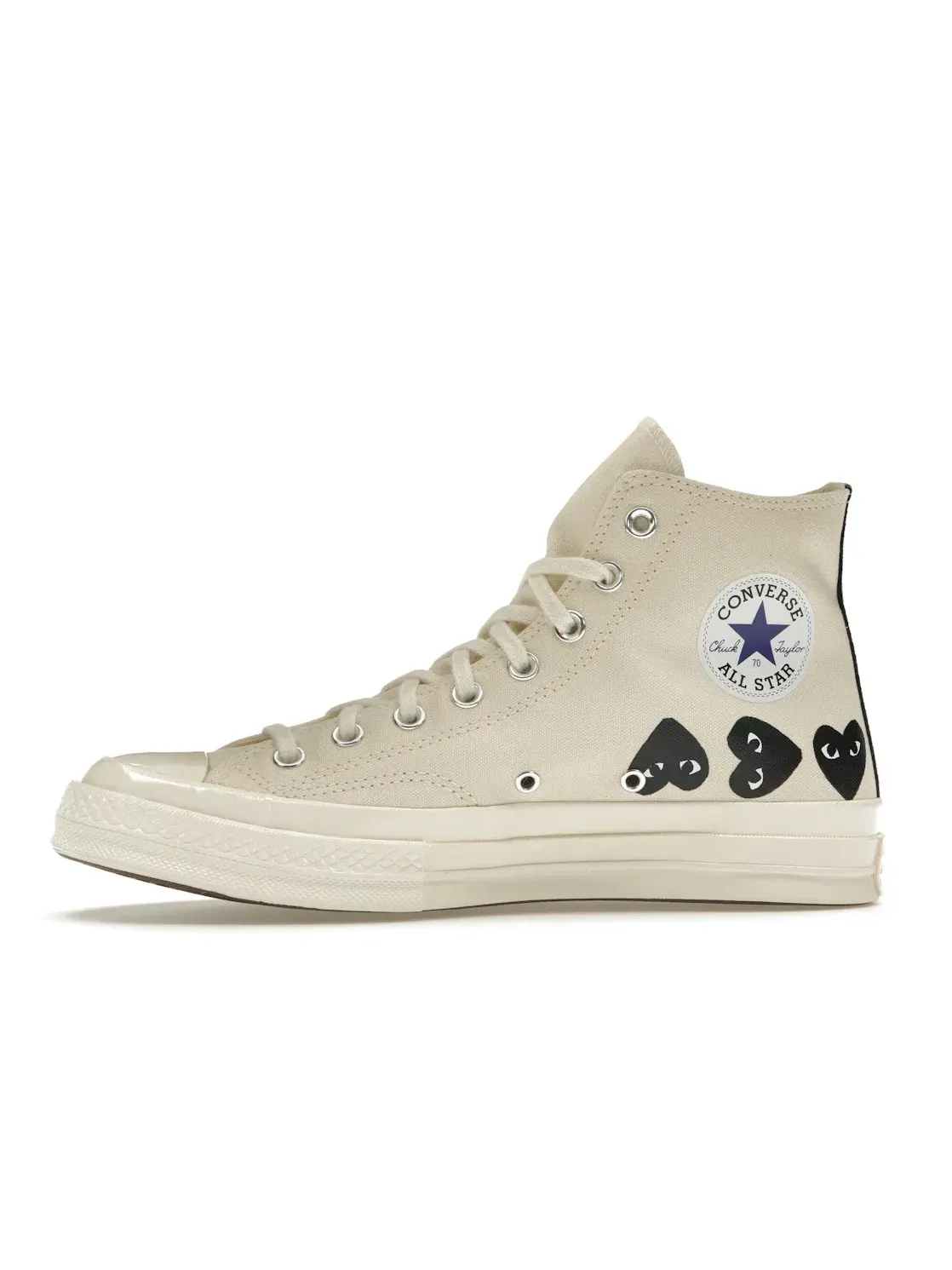 Мужские кеды высокие с принтом Converse Chuck Taylor All Star 70 Hi Comme des Garcons PLAY Multi-Heart — изображение 4 из 5