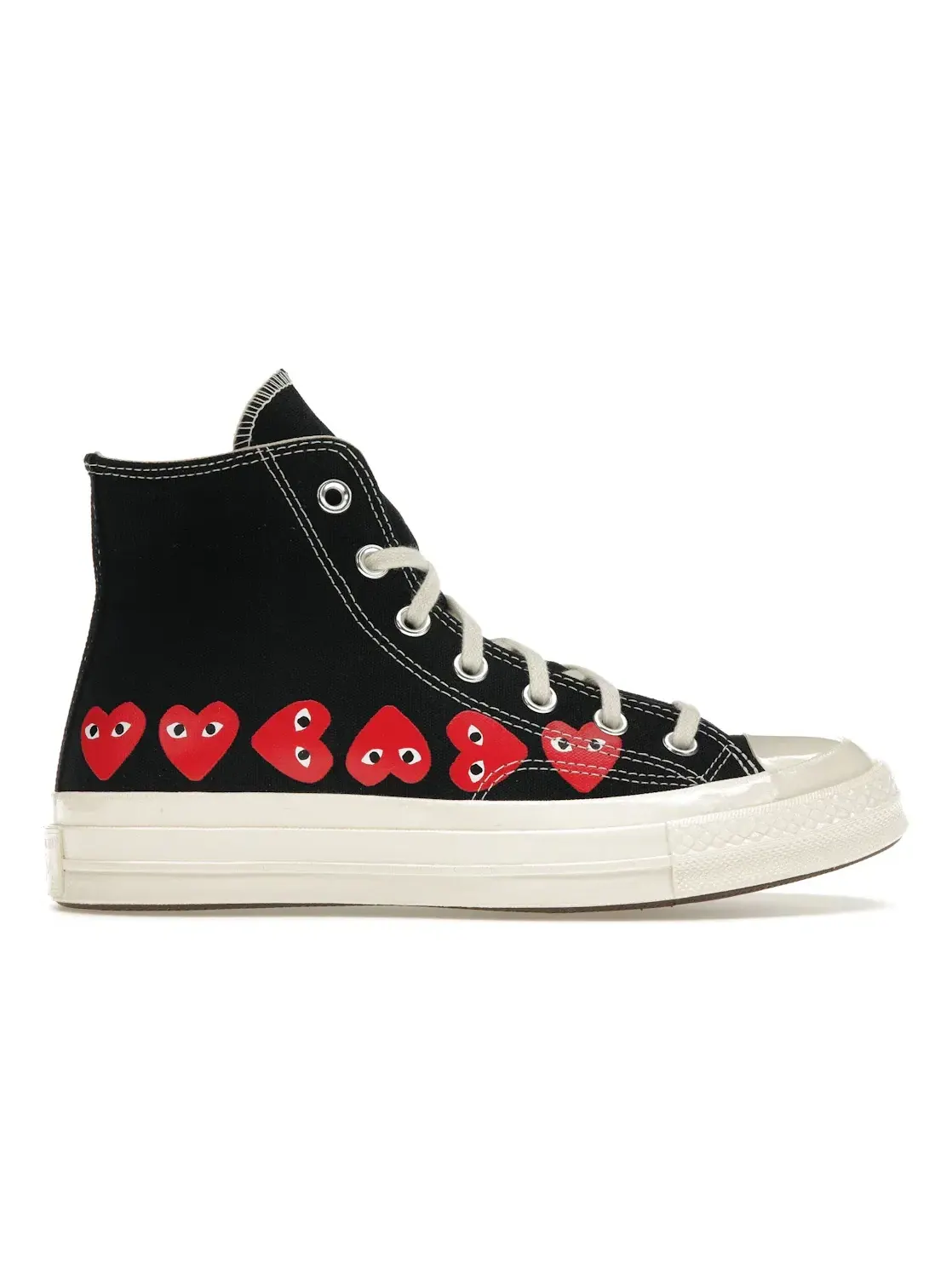 Мужские кеды с принтом Converse Chuck Taylor All Star 70 Hi Comme des Garcons PLAY Multi-Heart — изображение 1 из 5