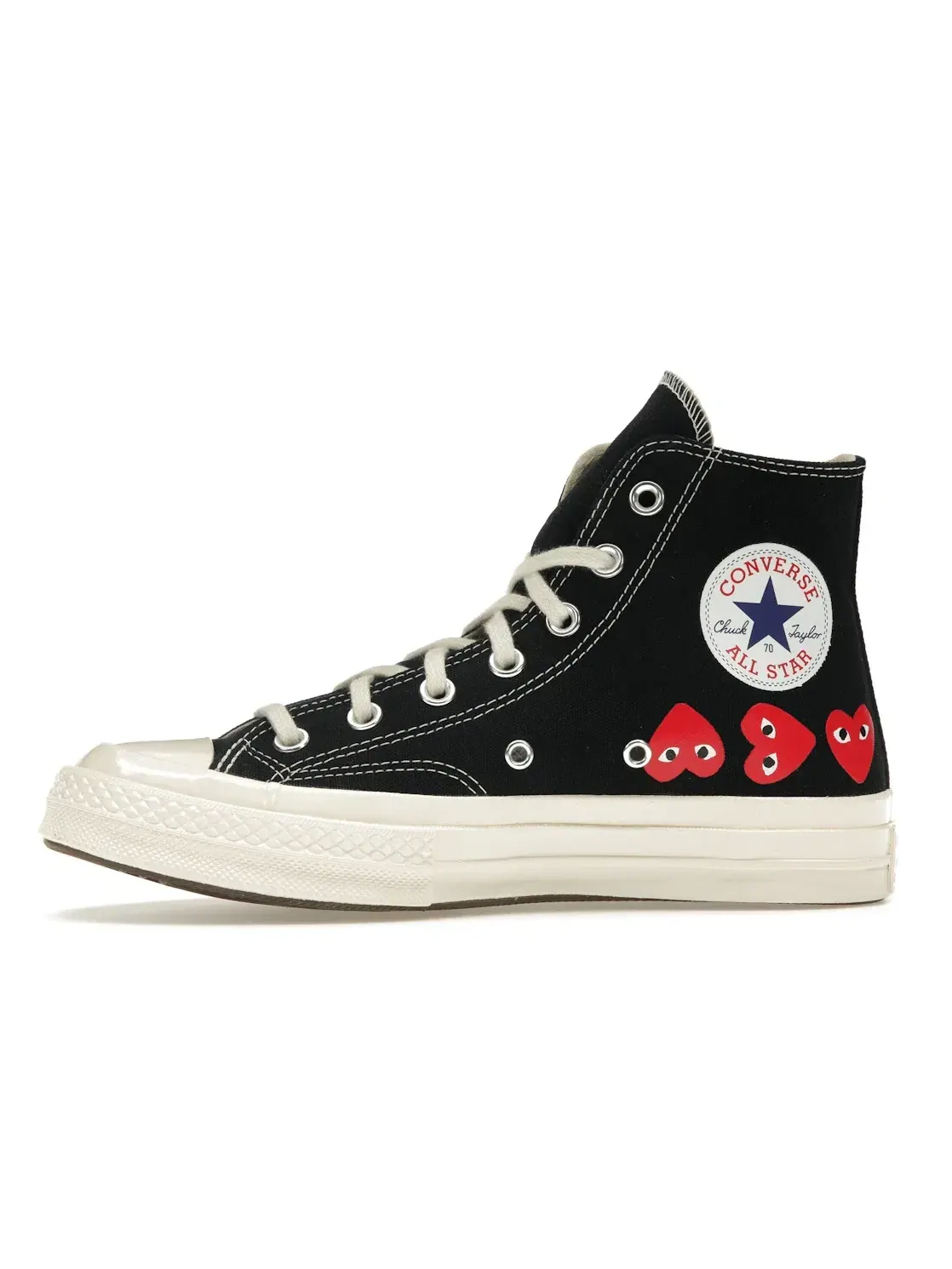 Мужские кеды с принтом Converse Chuck Taylor All Star 70 Hi Comme des Garcons PLAY Multi-Heart — изображение 4 из 5