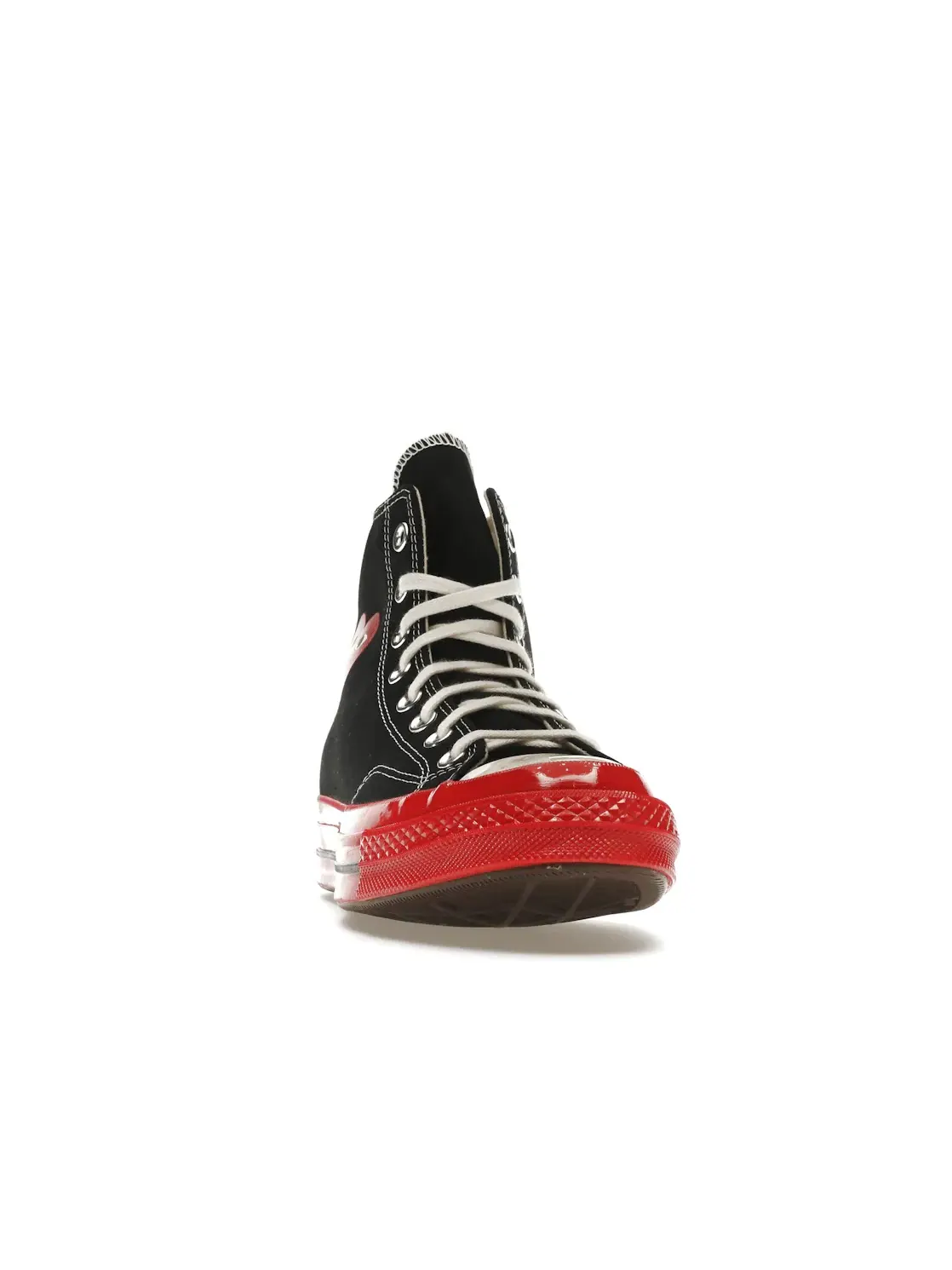 Кроссовки без шнуровки Comme des Garçons PLAY Converse — изображение 2 из 4, черный/красный