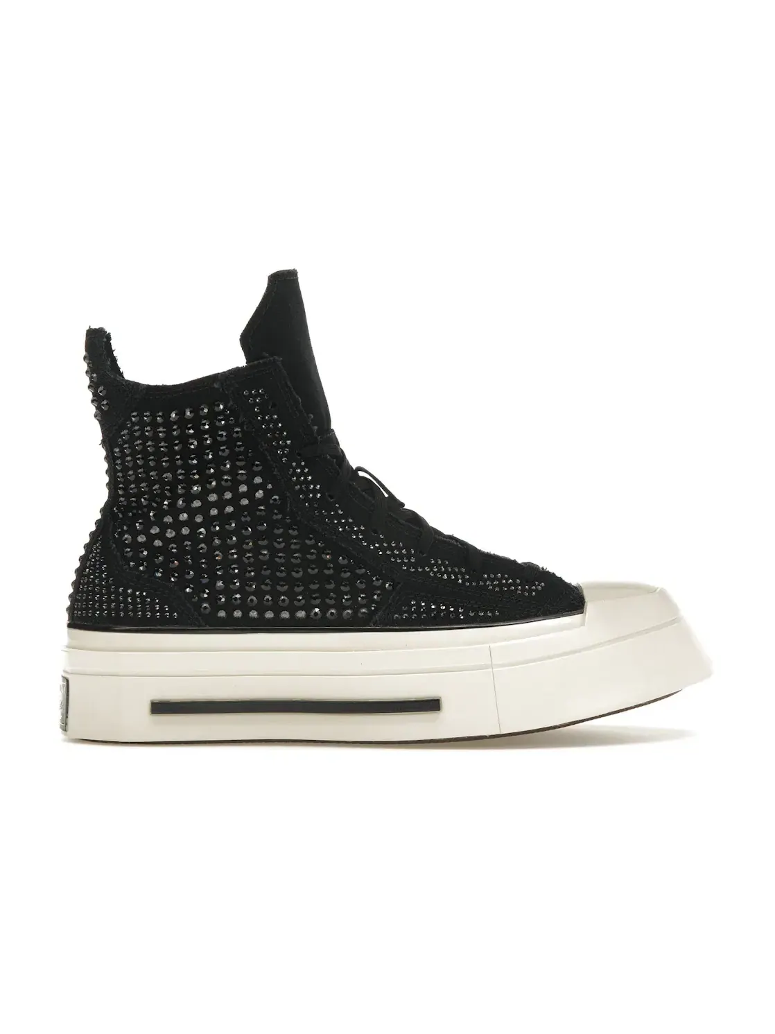Женские кроссовки высокие с принтом Converse Chuck Taylor All Star 70 Hi De Luxe Squared — изображение 1 из 5, черный//белый