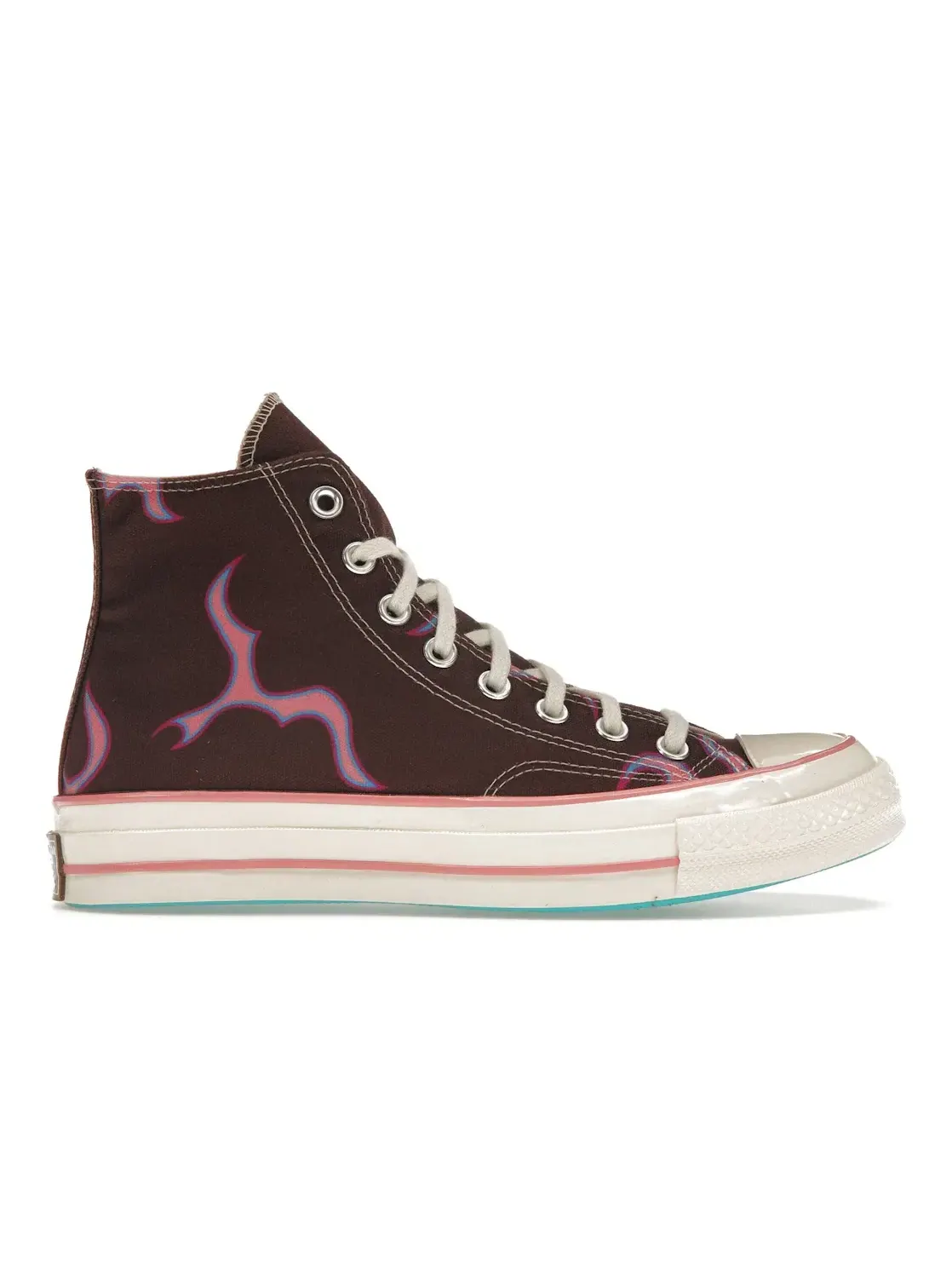 Мужские кроссовки с принтом Converse Chuck Taylor All Star 70 Hi Golf le Fleur Flame Paprika — изображение 1 из 5, розовый