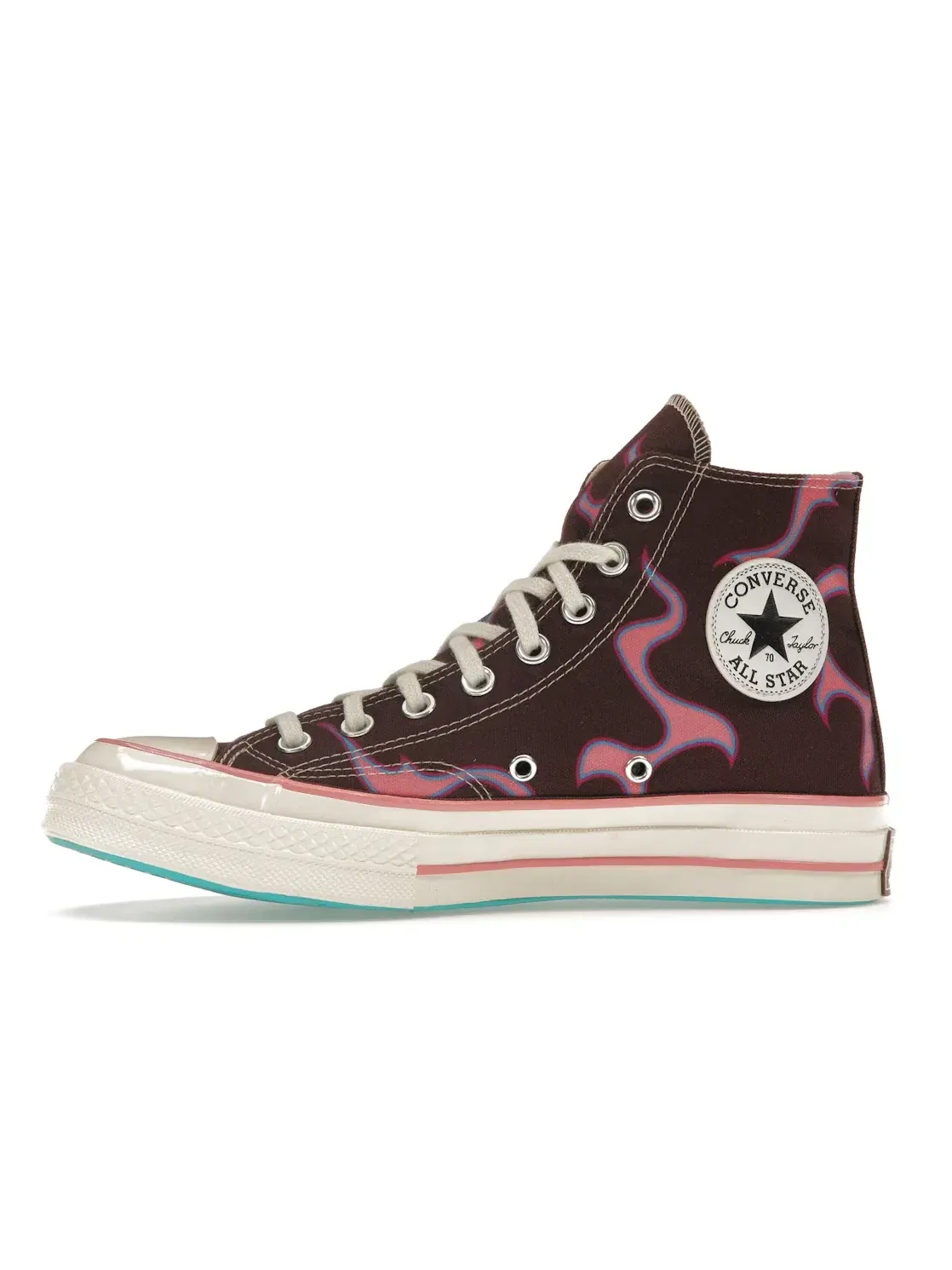 Мужские кроссовки с принтом Converse Chuck Taylor All Star 70 Hi Golf le Fleur Flame Paprika — изображение 4 из 5, розовый