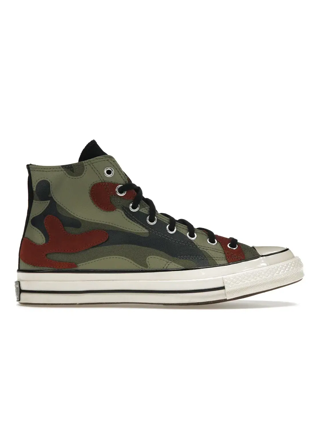 Кроссовки Lifestyle с принтом Converse Chuck Taylor All Star 70 Hi Hybrid Camo — изображение 1 из 5, черный