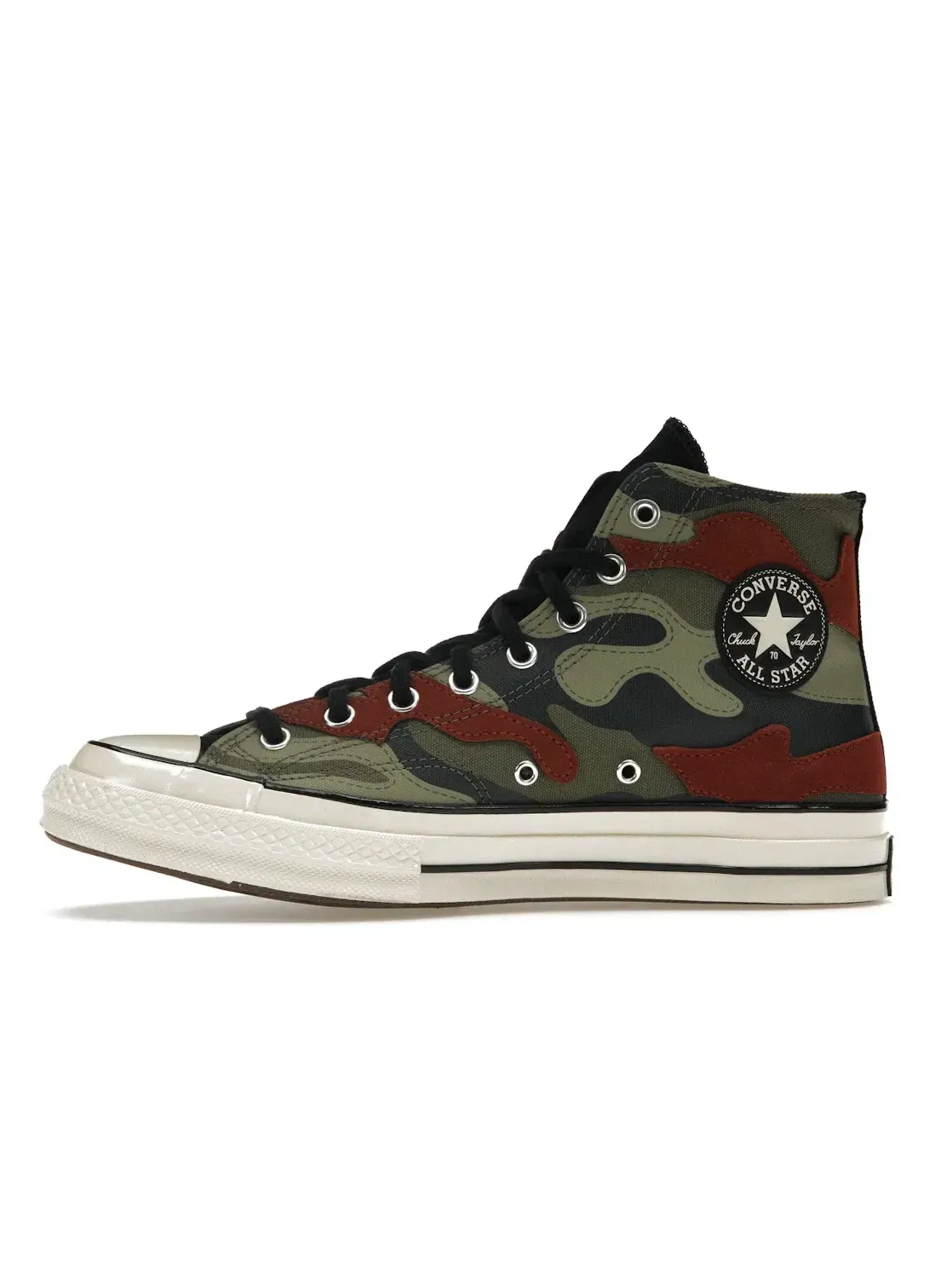 Кроссовки Lifestyle с принтом Converse Chuck Taylor All Star 70 Hi Hybrid Camo — изображение 4 из 5, черный