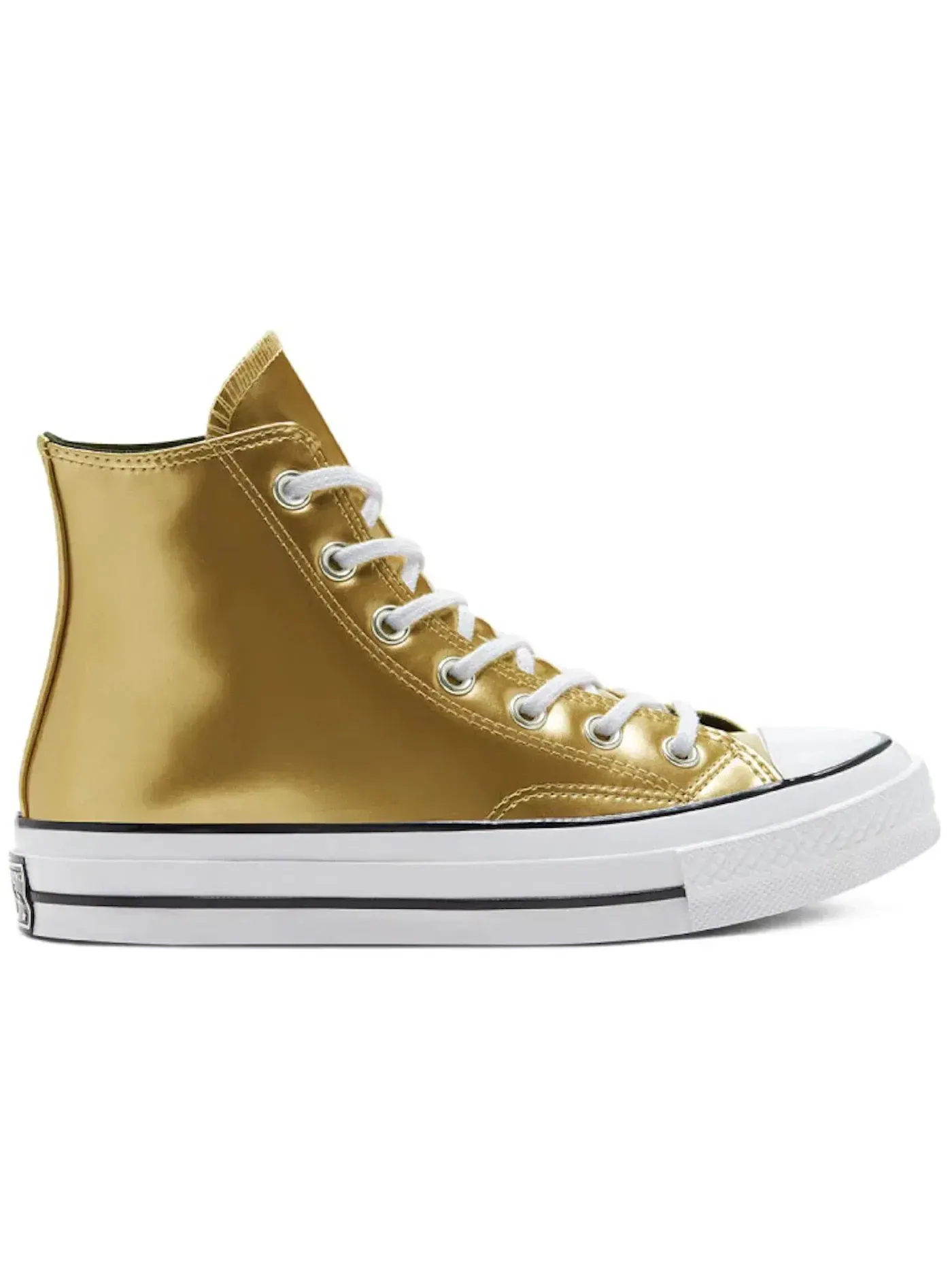 Женские кроссовки на шнуровке Converse Chuck Taylor All Star 70 Hi — изображение 1 из 2, золотистый/черный