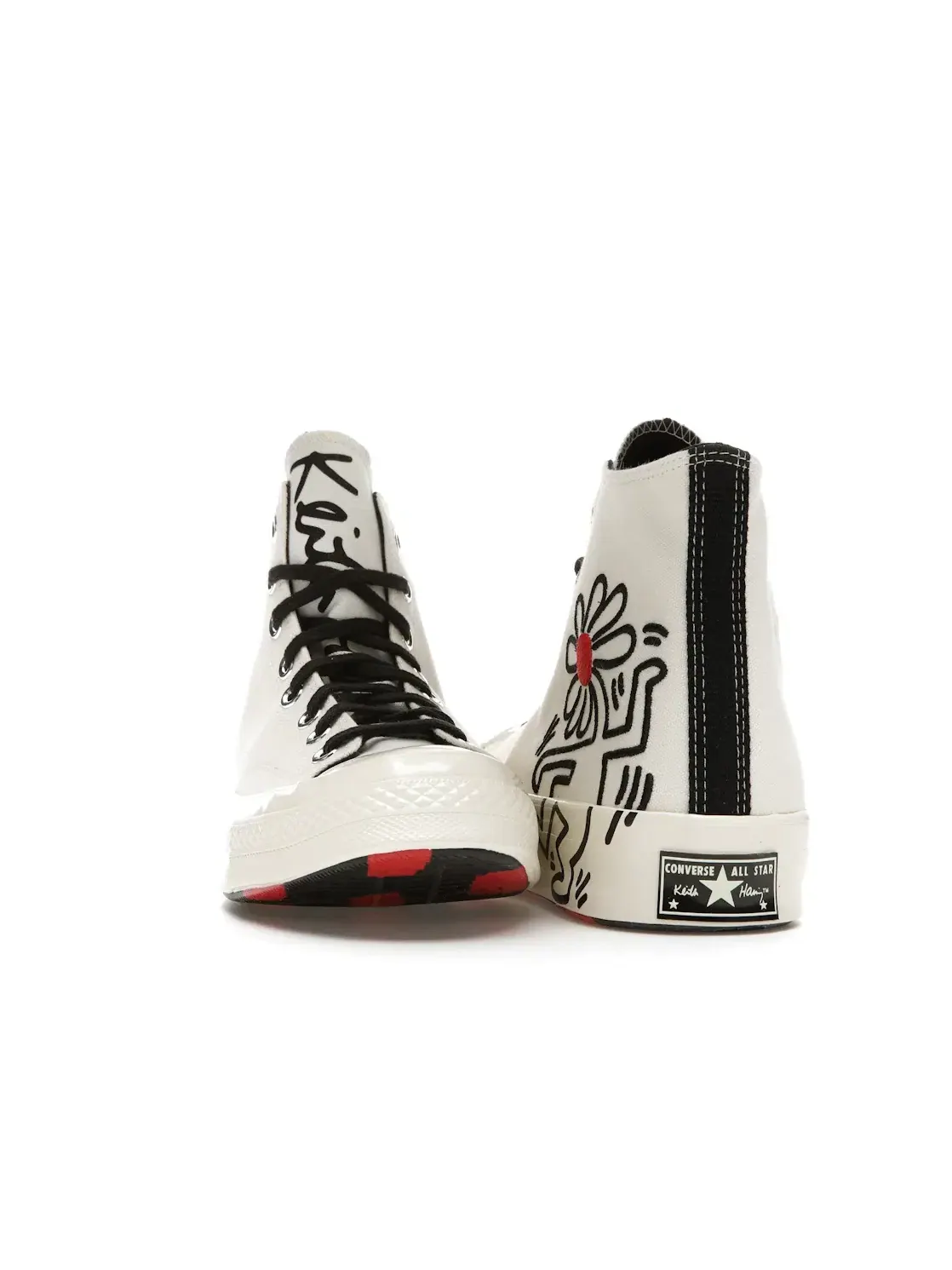 Мужские кроссовки с принтом Converse Chuck Taylor All Star 70 Hi Keith Harring — изображение 3 из 5, черный/красный