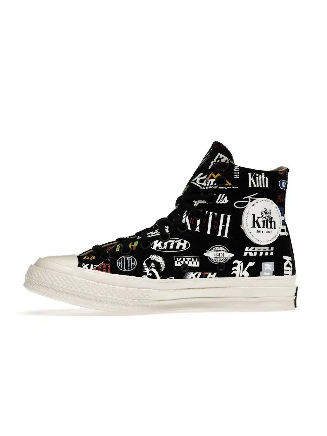 Мужские кроссовки высокие с принтом Converse Chuck Taylor All Star 70 Hi Kith 10 Year Anniversary Converse, черный/черный
