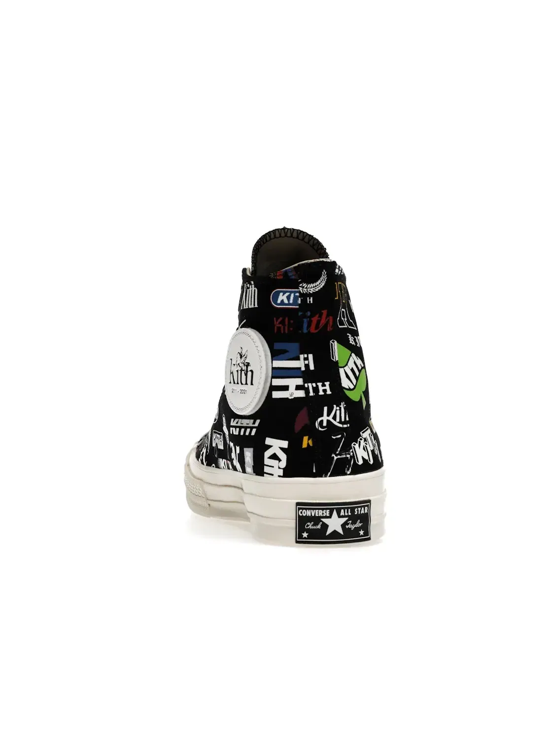 Мужские кроссовки высокие с принтом Converse Chuck Taylor All Star 70 Hi Kith 10 Year Anniversary Converse, черный/черный