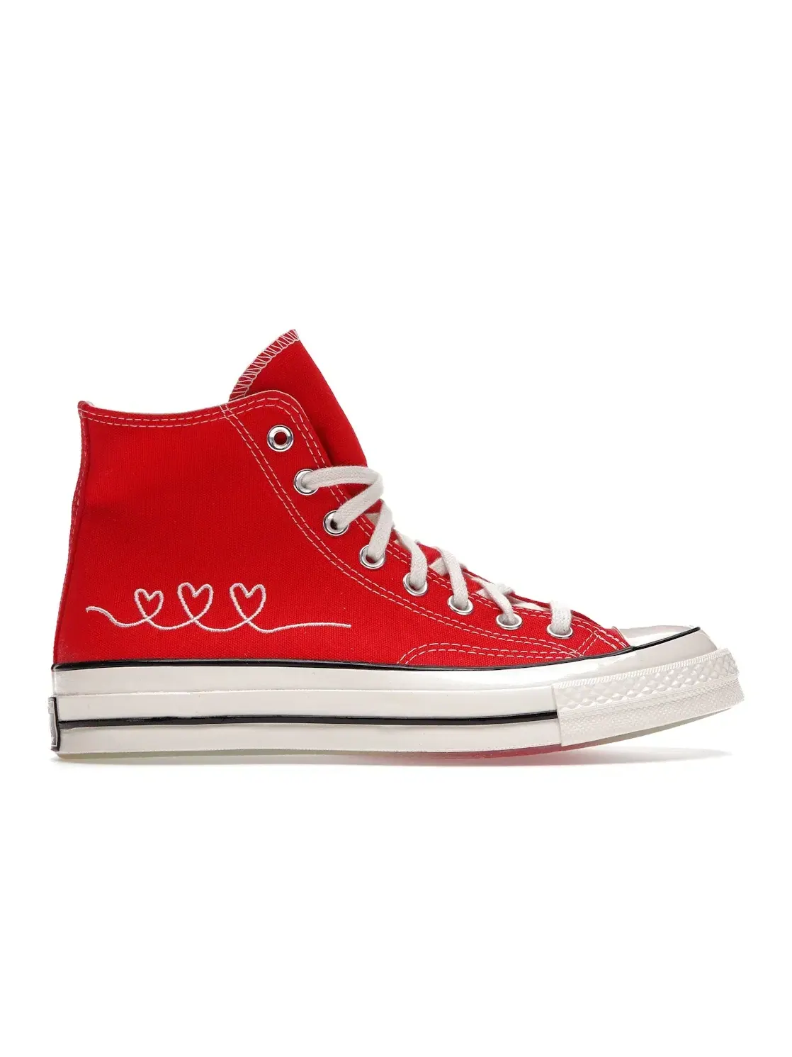 Мужские кроссовки с принтом Converse Chuck Taylor All Star 70 Hi Made With Love — изображение 1 из 5, красный//черный