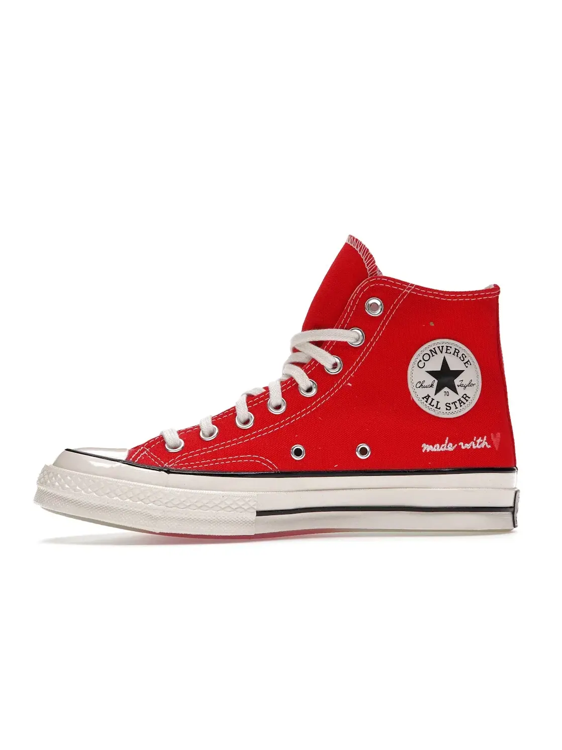 Мужские кроссовки с принтом Converse Chuck Taylor All Star 70 Hi Made With Love — изображение 4 из 5, красный//черный