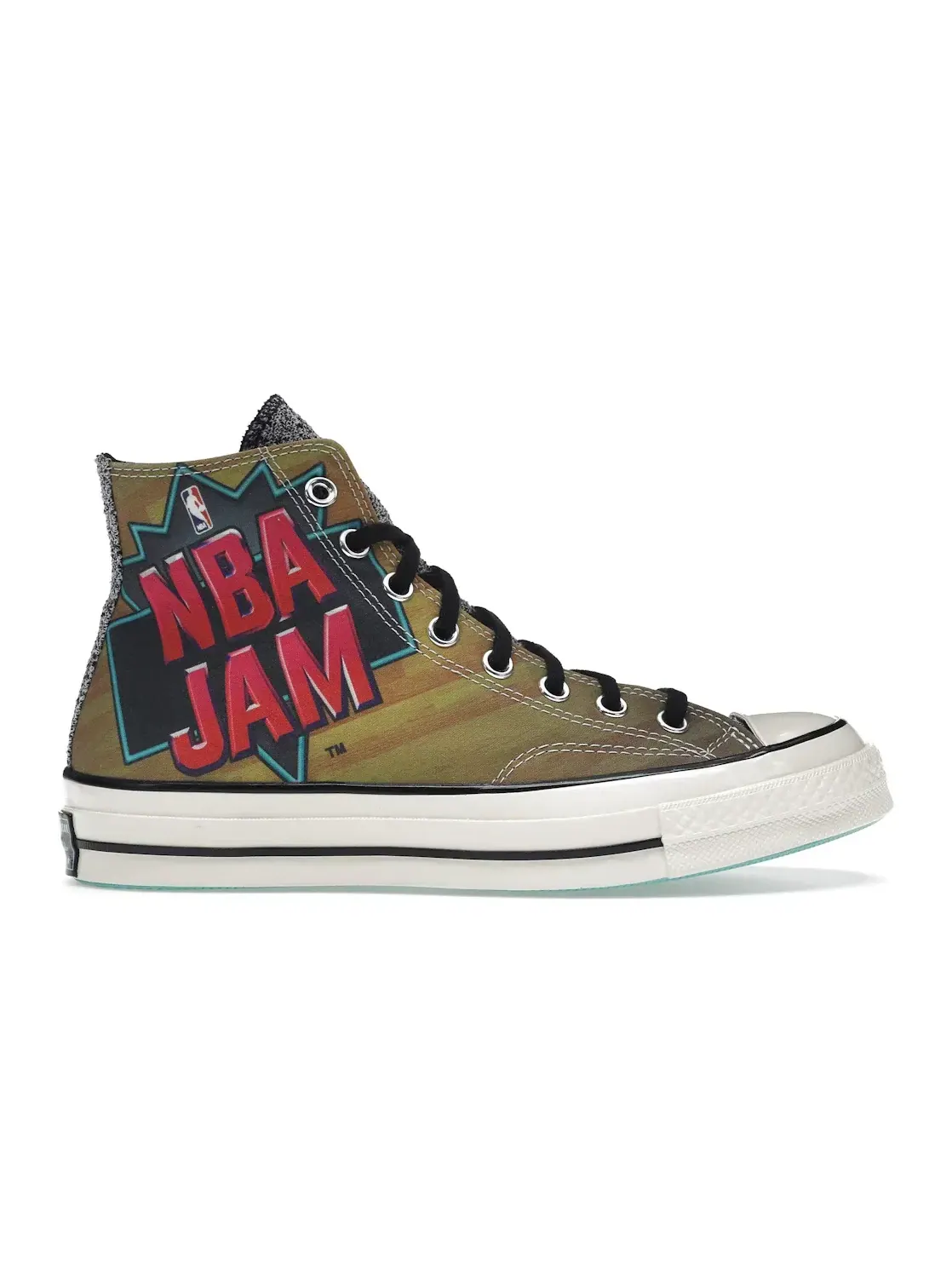 Мужские кроссовки высокие с принтом Converse Chuck Taylor All Star 70 Hi NBA Jam — изображение 1 из 5, коричневый/красный