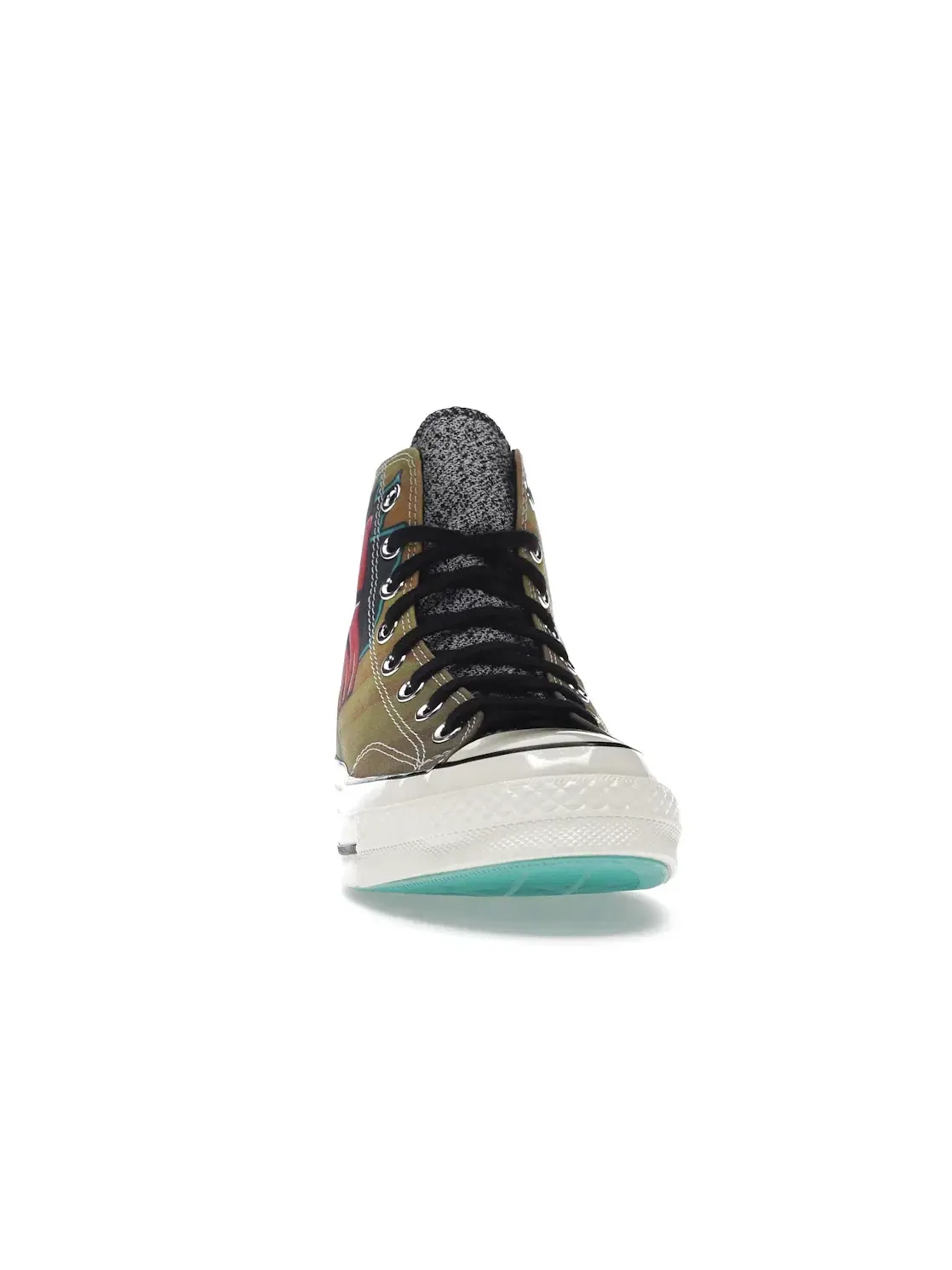Мужские кроссовки высокие с принтом Converse Chuck Taylor All Star 70 Hi NBA Jam — изображение 3 из 5, коричневый/красный