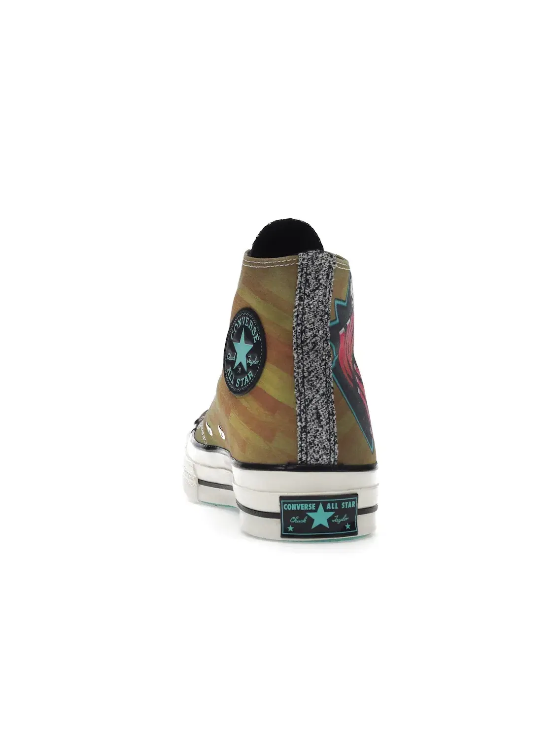 Мужские кроссовки высокие с принтом Converse Chuck Taylor All Star 70 Hi NBA Jam — изображение 5 из 5, коричневый/красный