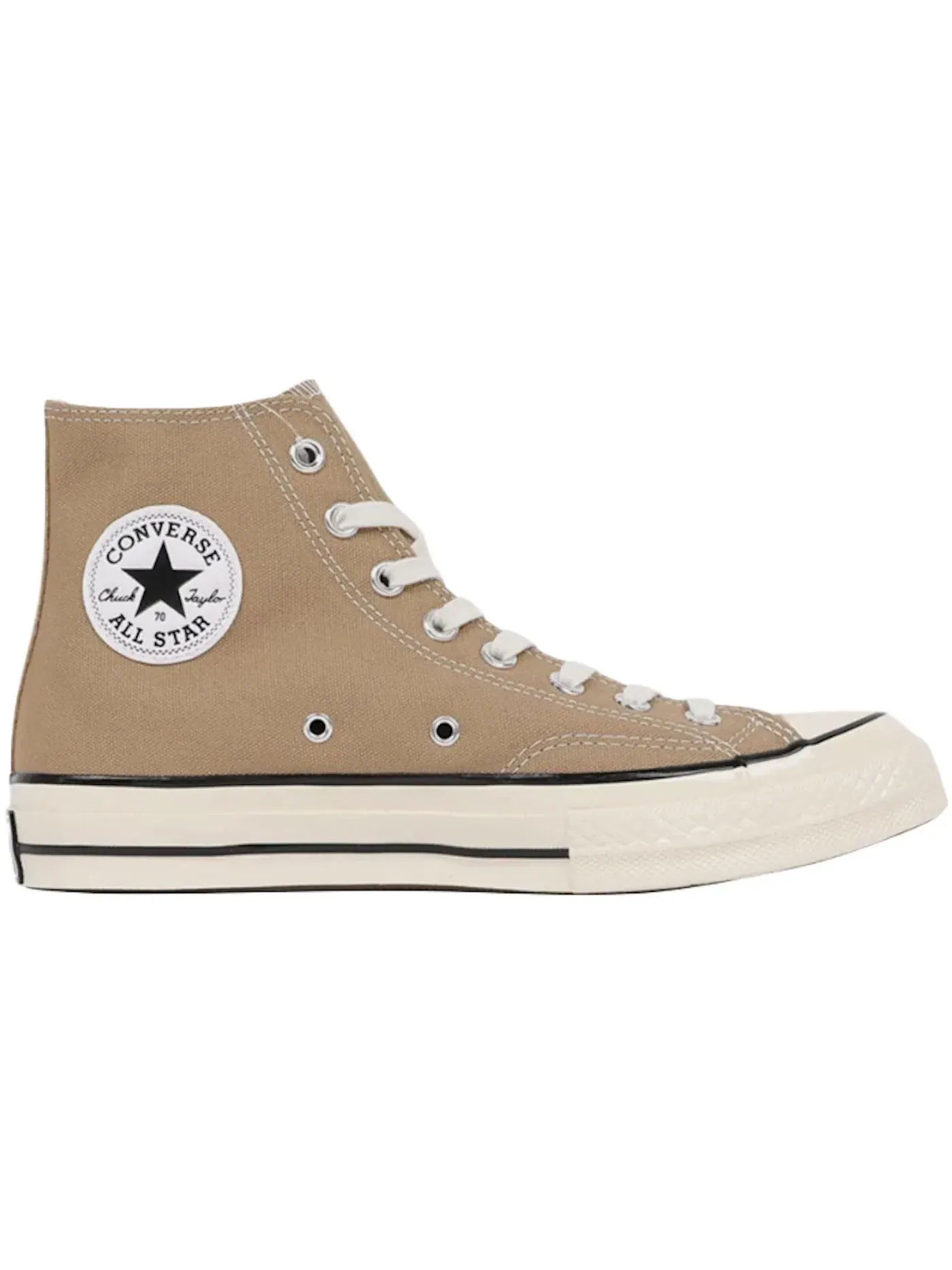 Мужские кроссовки высокие Converse Chuck Taylor All Star 70 Hi — изображение 1 из 2, хаки/белый