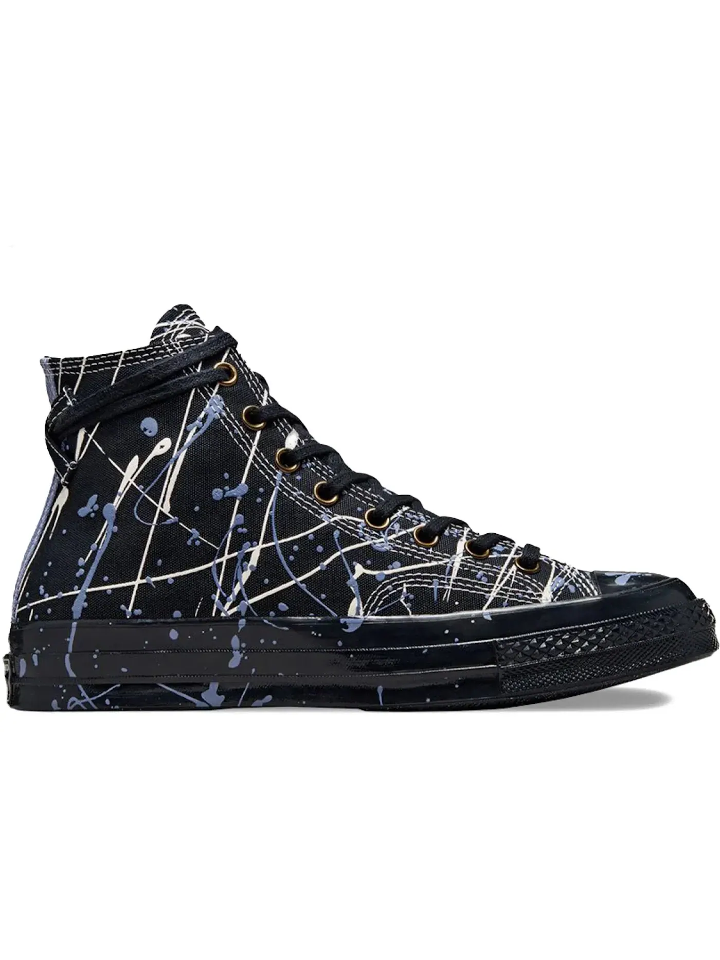 Мужские кроссовки с принтом Converse Chuck Taylor All Star 70 Hi — изображение 1 из 2, черный//синий